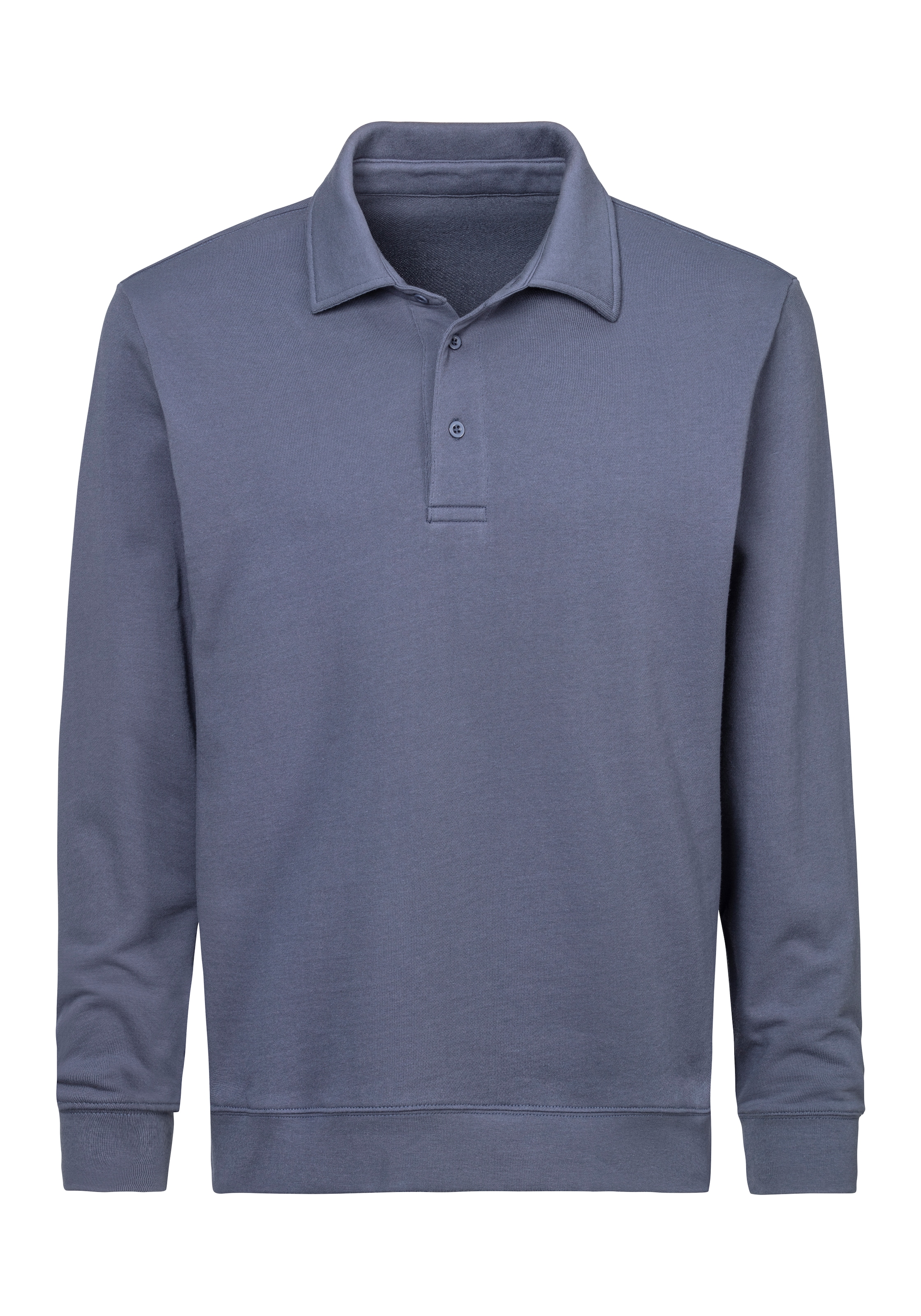 John Devin Sweatshirt, Langarm, Pullover mit Polokragen, Baumwolle