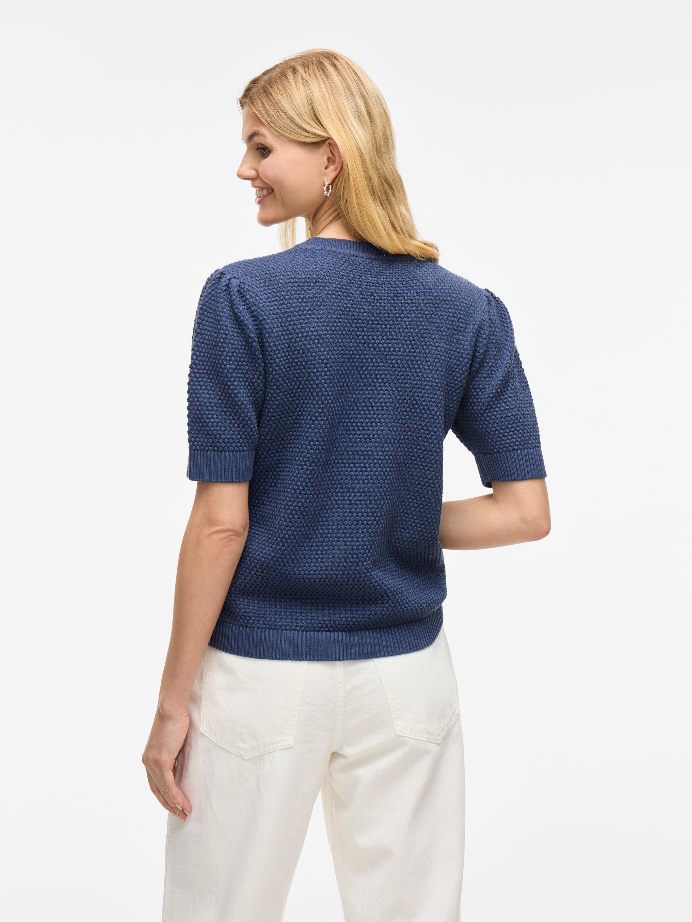 Vila Kurzarmpullover »VIDALO O-NECK S/S KNIT TOP - NOOS«