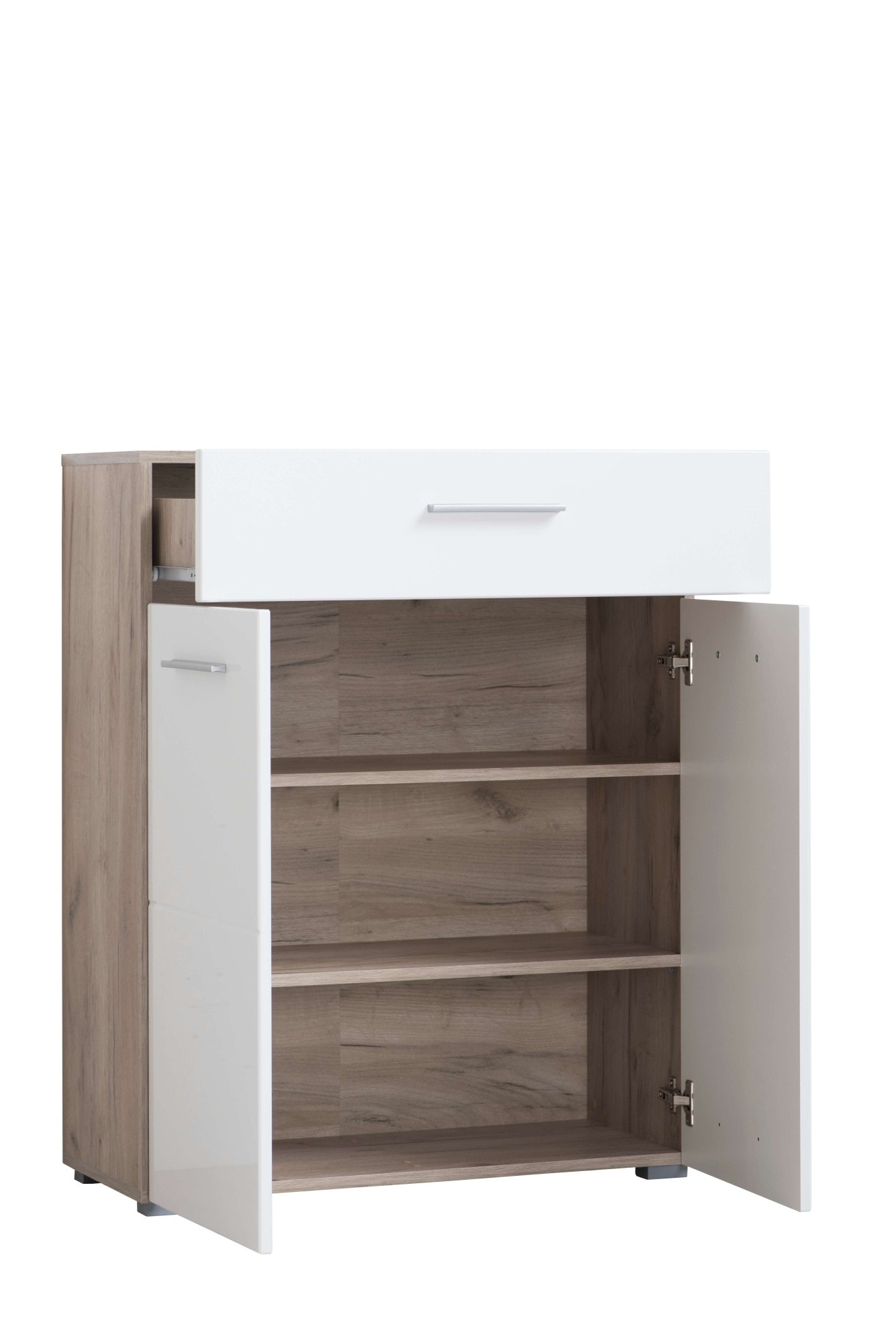 Home affaire Schuhschrank »Beny, Schuhkommode, Schuhregal, mit einer Schublade, Höhe 98 cm«, Hochglanzfronten, 2 Türen, Breite 79 cm