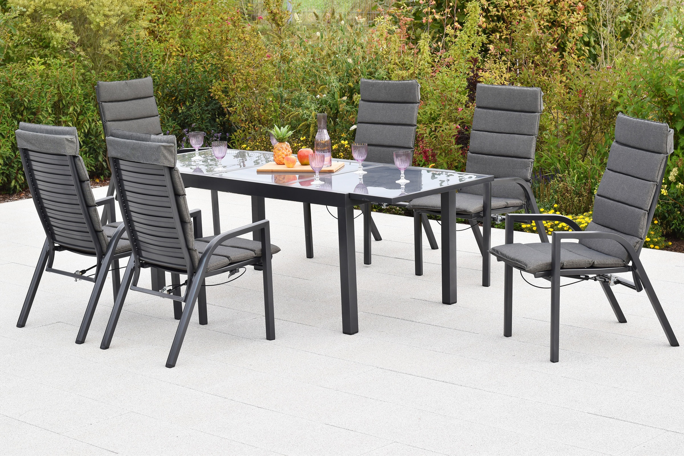 MERXX Garten-Essgruppe »»Siros«« Set, 13 Stk. tlg. Rückenlehne verstellbar günstig online kaufen