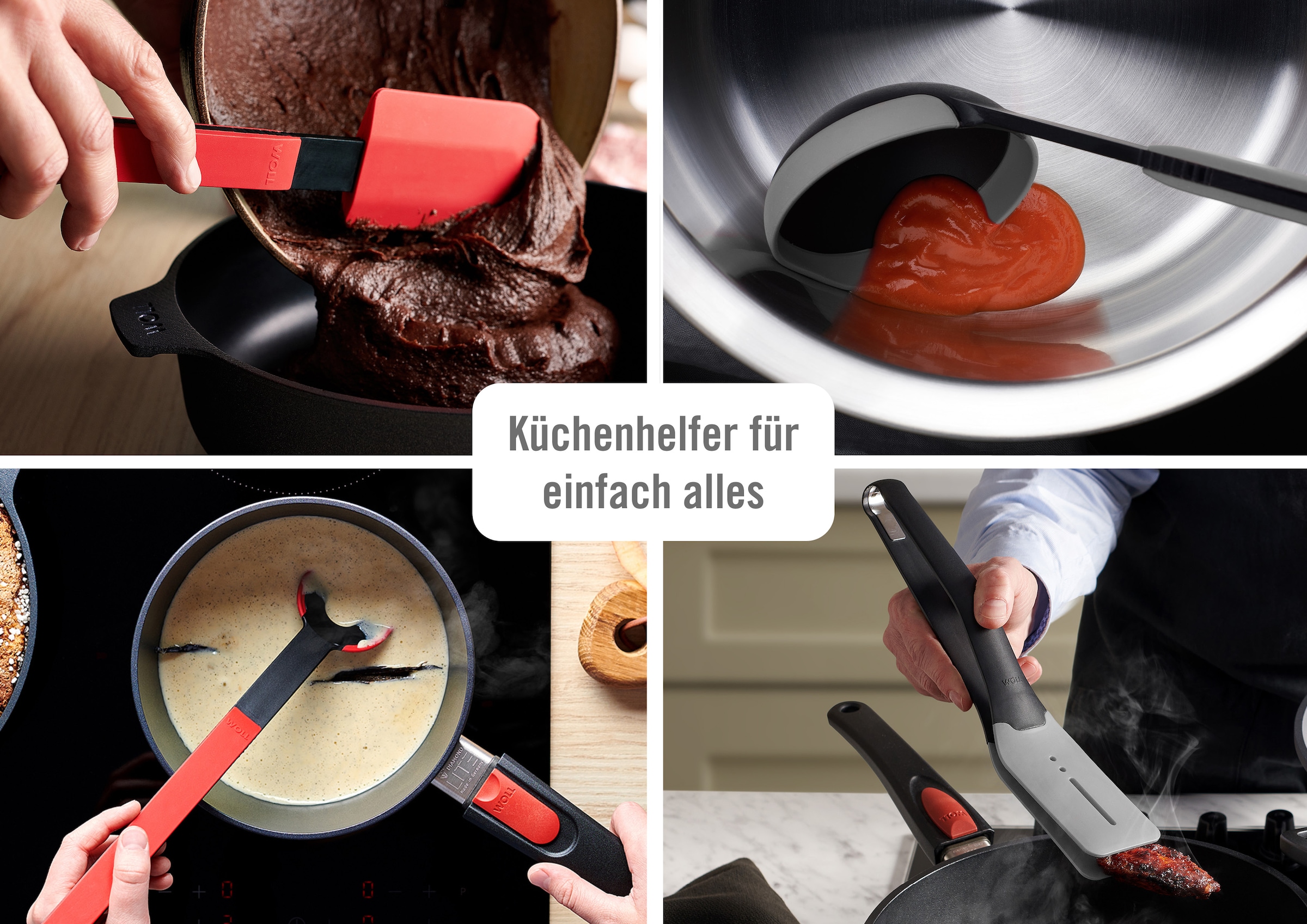 WOLL Besteckhalter »Cook it«, (Set, 2 tlg., 1x Utensilienbehälter, 1x Löffelablage), passend für 8 Küchenhelfer
