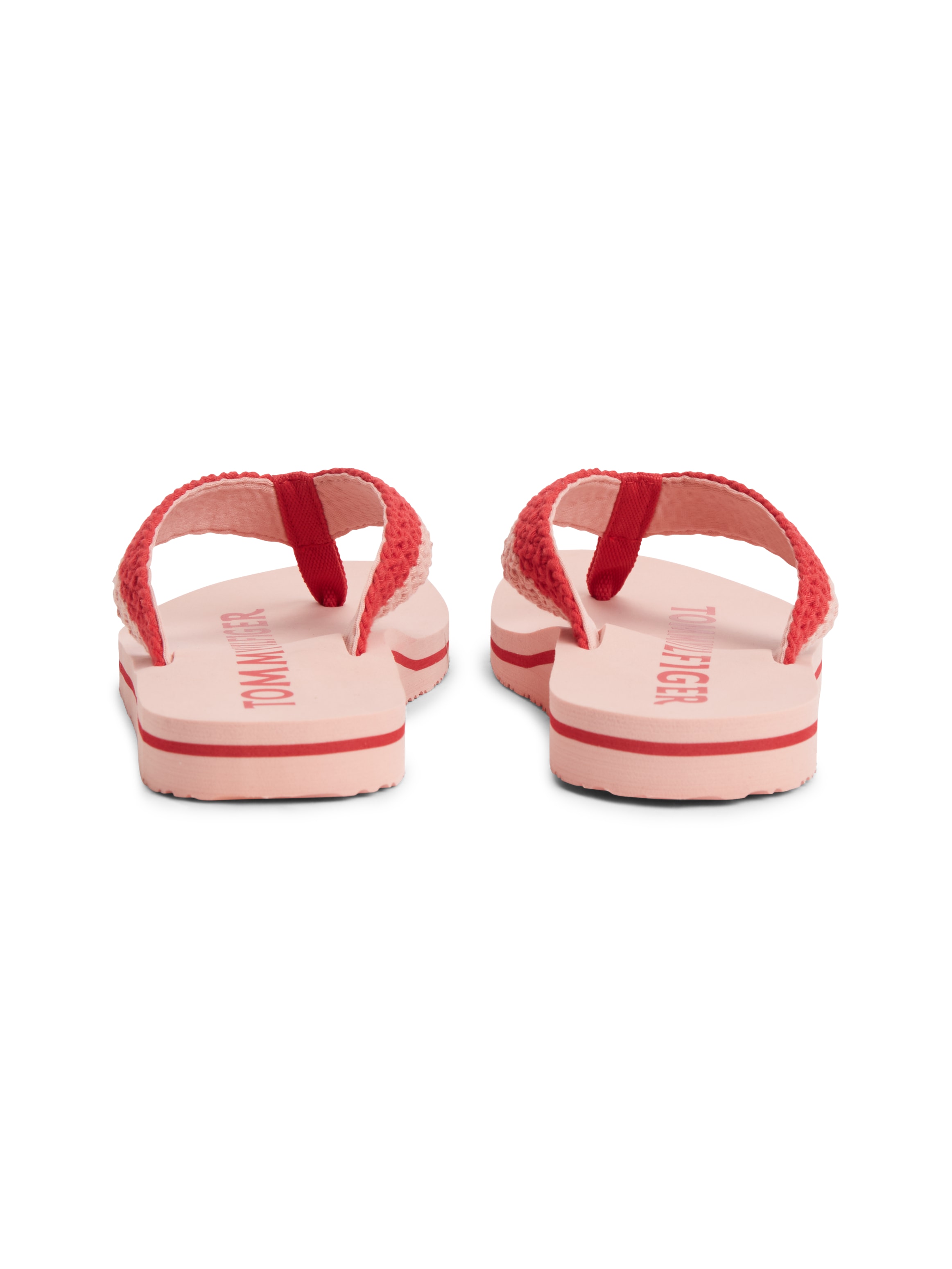 Tommy Hilfiger Zehentrenner »TH CROCHET SUMMER SANDAL«  Dianette, Strandschuh in sommerlicher Häkeloptik