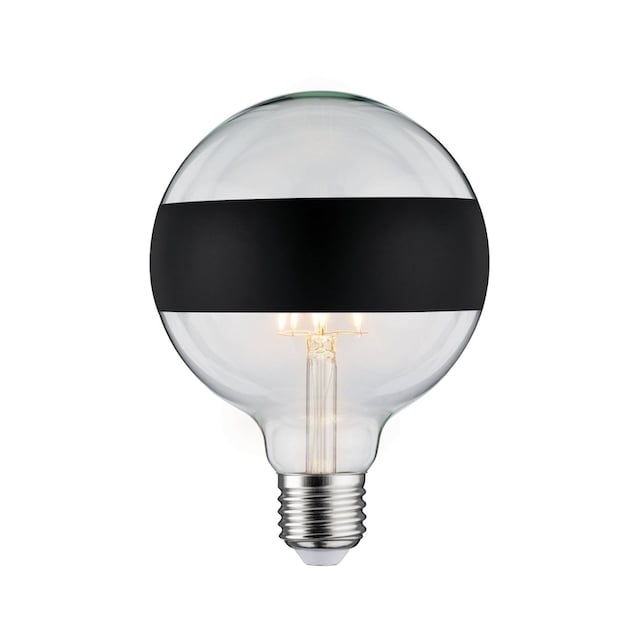 Paulmann LED-Leuchtmittel »G125 Ringspiegel 640lm 2700K 6,5W 230V schwarz  matt«, 1 St., Warmweiß auf Raten kaufen