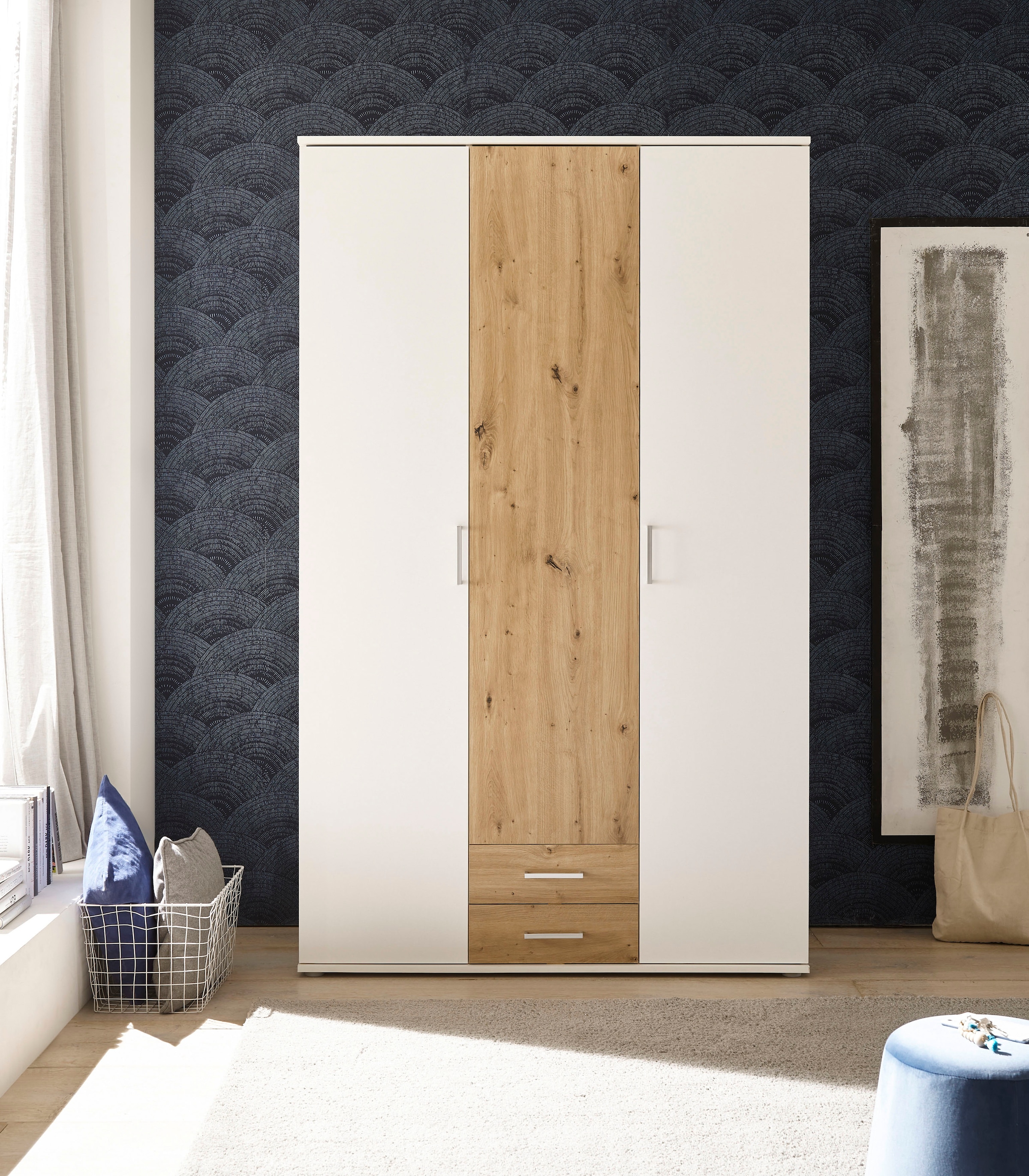 Schlafkontor Kleiderschrank »Marburg Bestseller Schrank Garderobe mit Schubladen«, Schlafzimmerschrank in Top Qualität, in 2 Breiten