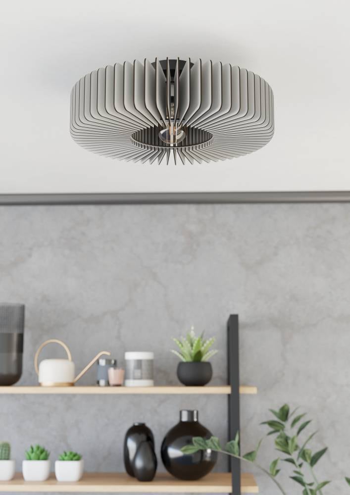 EGLO Deckenleuchte »PALOMBAIA« E27 1 Stk. Deckenlampe, Wohnzimmerlampe aus Holz, E27 Fassung, Ø 50 cm
