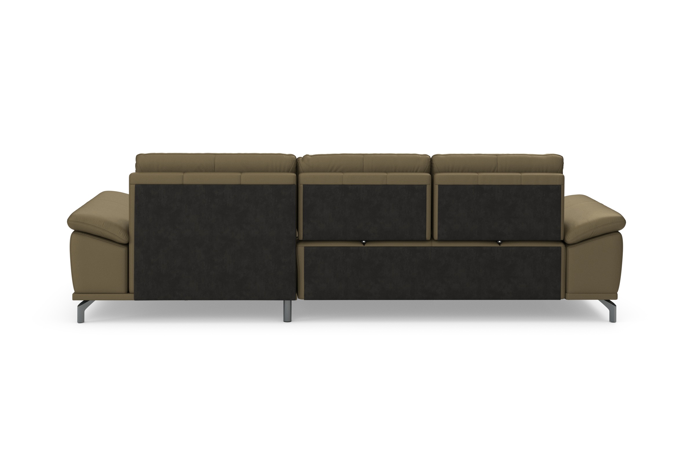 Places of Style Ecksofa Costello, mit Sitztiefenverstellung und Armlehnfunktion, incl. 3 Nierenkissen