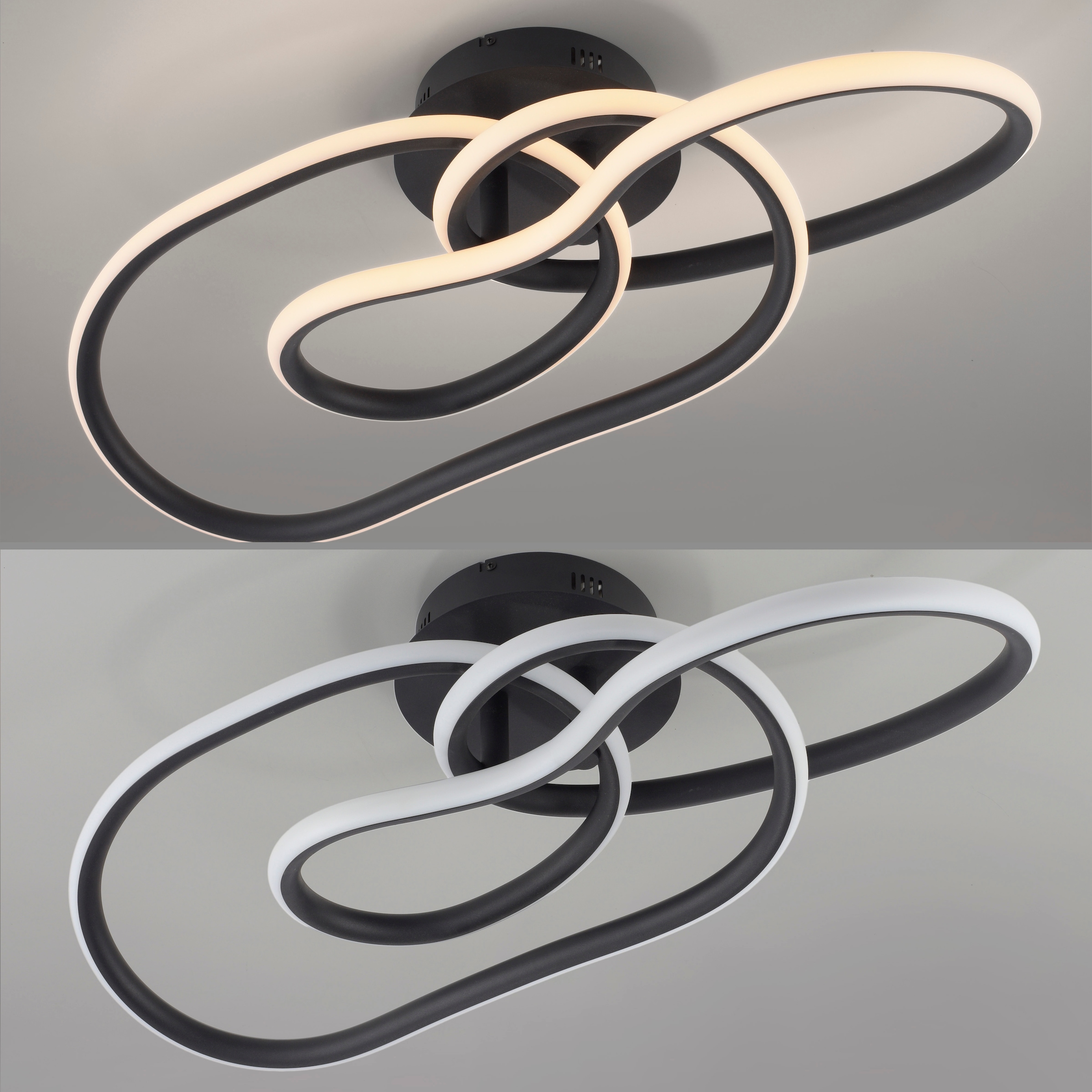 Paul Neuhaus LED Deckenleuchte »TWIST« LED-Board 1 Stk. Warmweiß Stufenlos dimmbar über Lichtschalter, Memoryfunktion