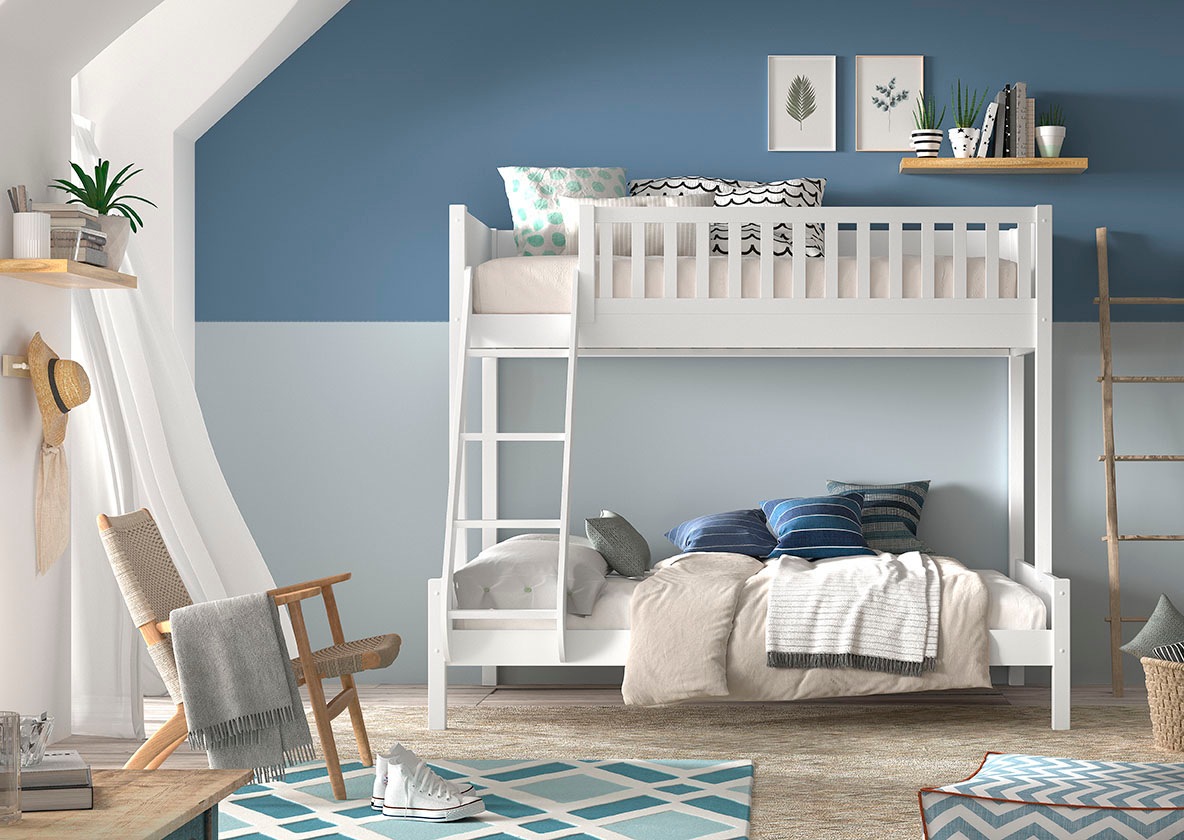 Vipack Etagenbett »Scott, Kiefer massiv, stabil gebaut, Made in Europe, Lan günstig online kaufen