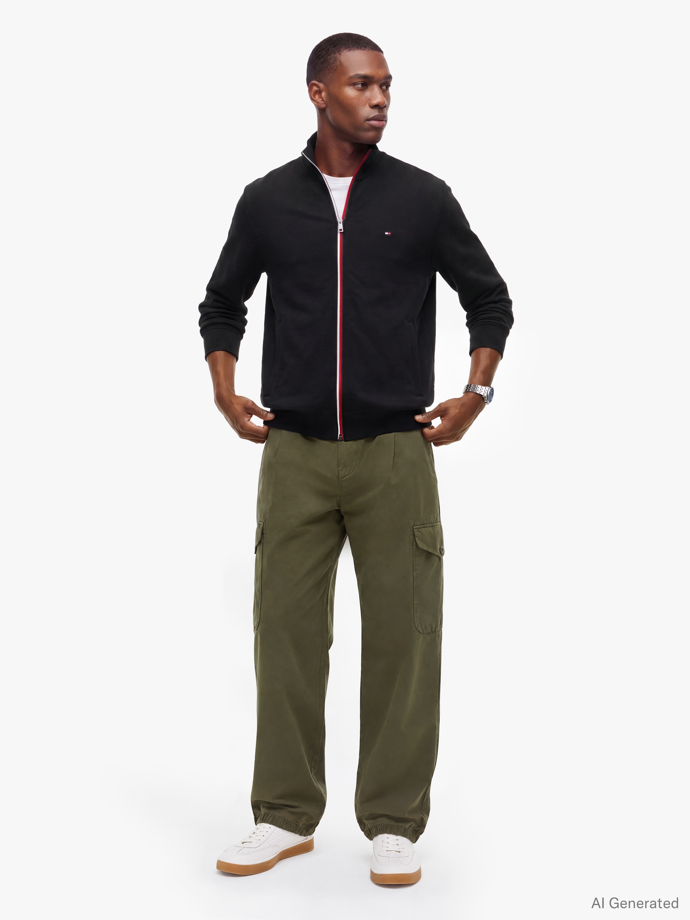 Tommy Hilfiger Sweatjacke »RWB TIPPING TRACK«