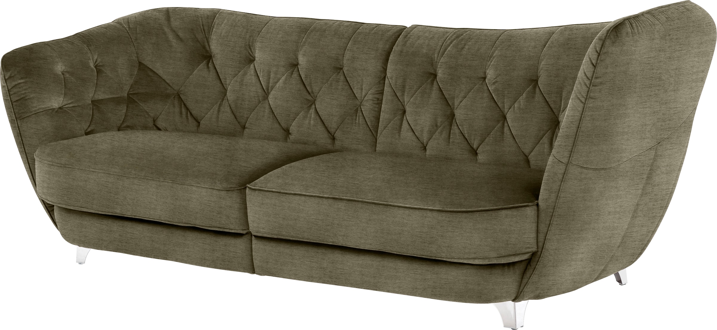 Leonique Big-Sofa »Retro«, stylischer Hochlehner günstig online kaufen