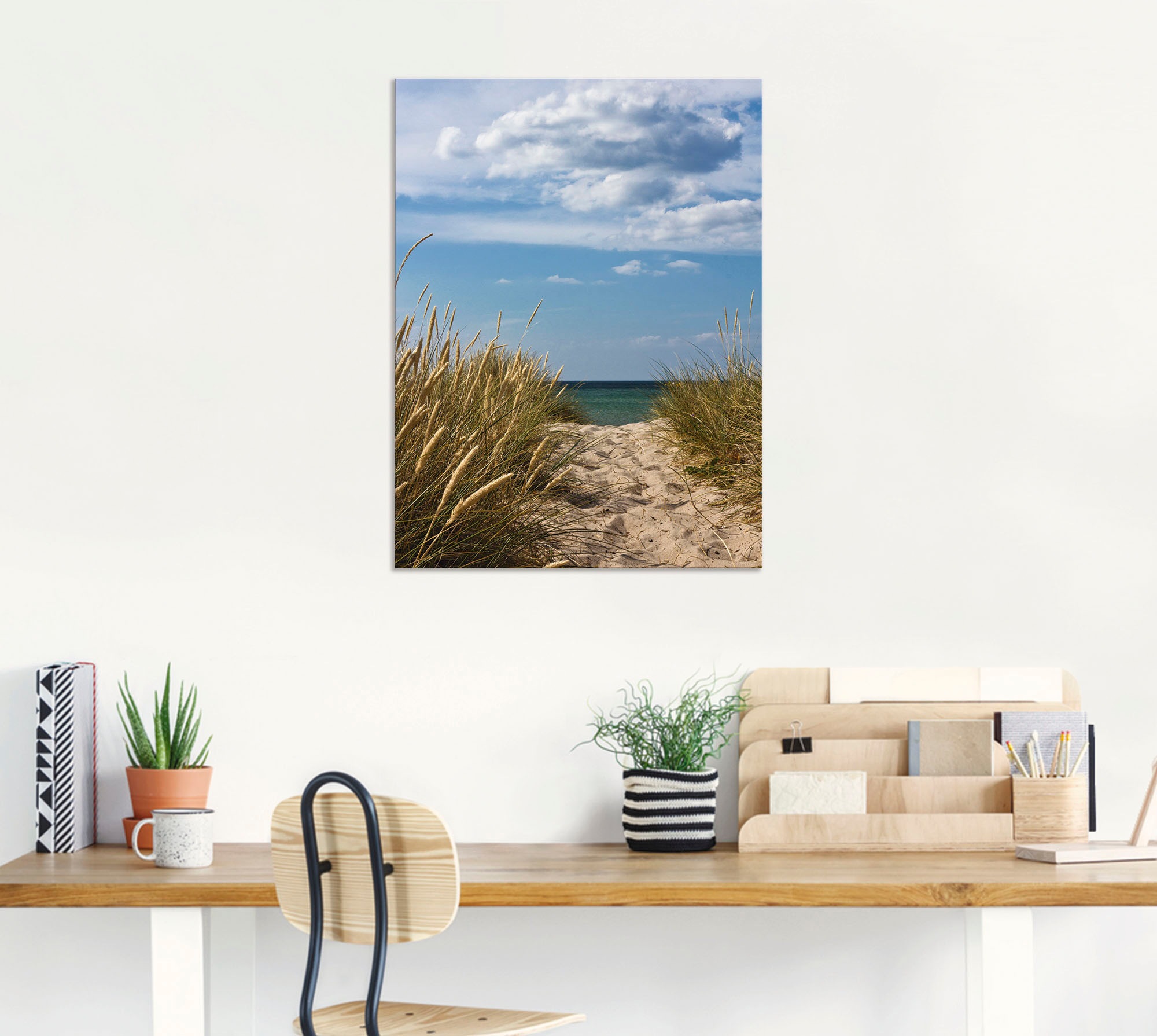 Artland Wandbild »Strandzugang an der Ostsee - Dänemark 9«, Strand, (1 St.) günstig online kaufen