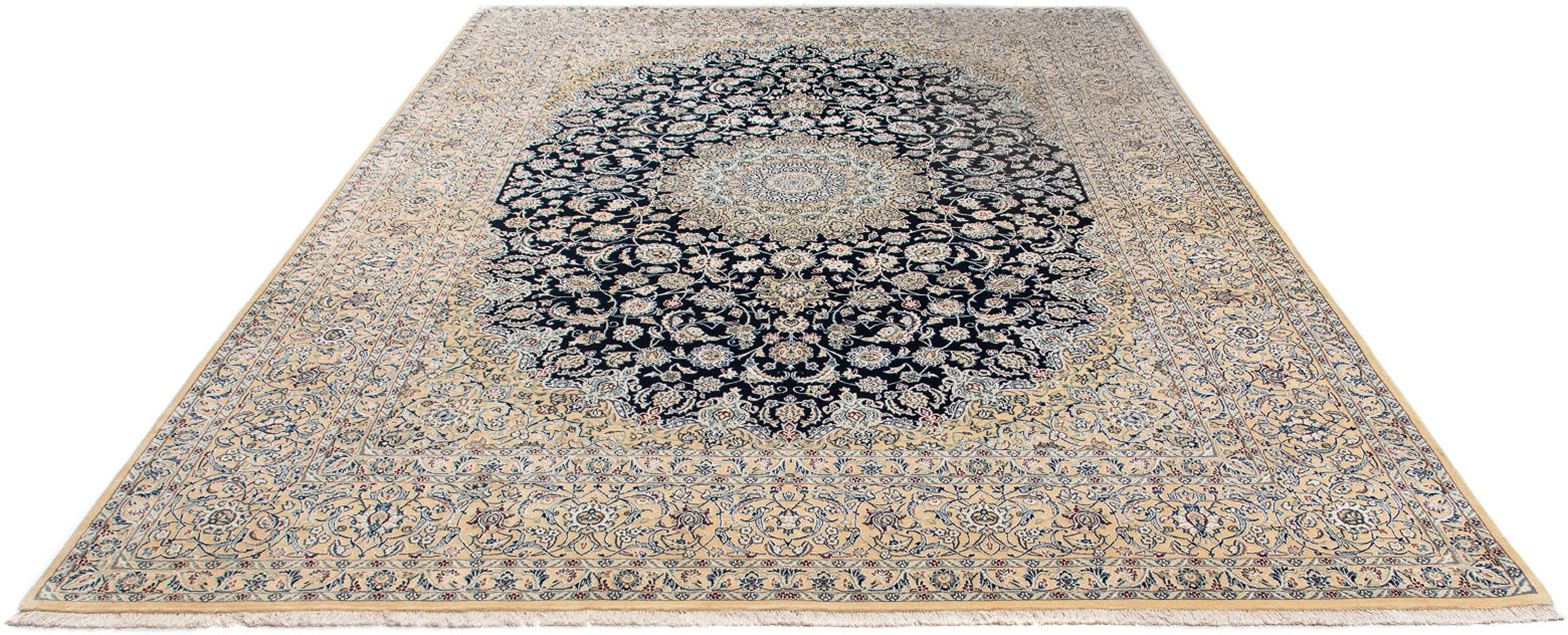 morgenland Orientteppich »Perser - Nain - Premium - 346 x 265 cm - beige«, günstig online kaufen