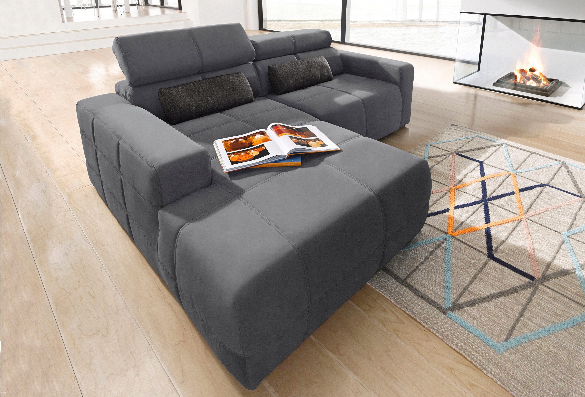 DOMO collection Ecksofa »Brandon kleine Ausführung B/T/H: 214/100/80 cm«, M günstig online kaufen