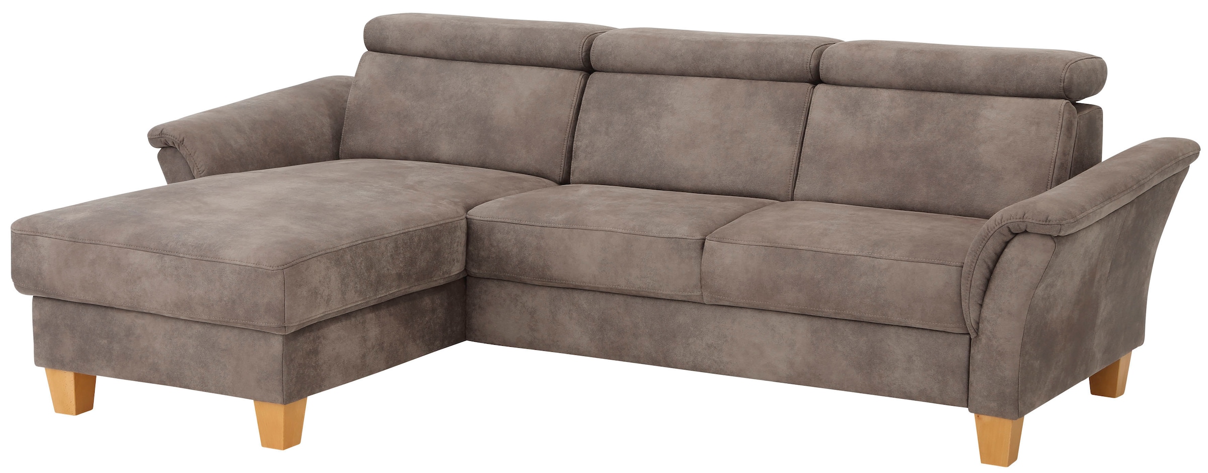 Home affaire Ecksofa »Conville L-Form«, Federkern, wahlweise mit Bettfunktion und Bettkasten bzw. Stauraum