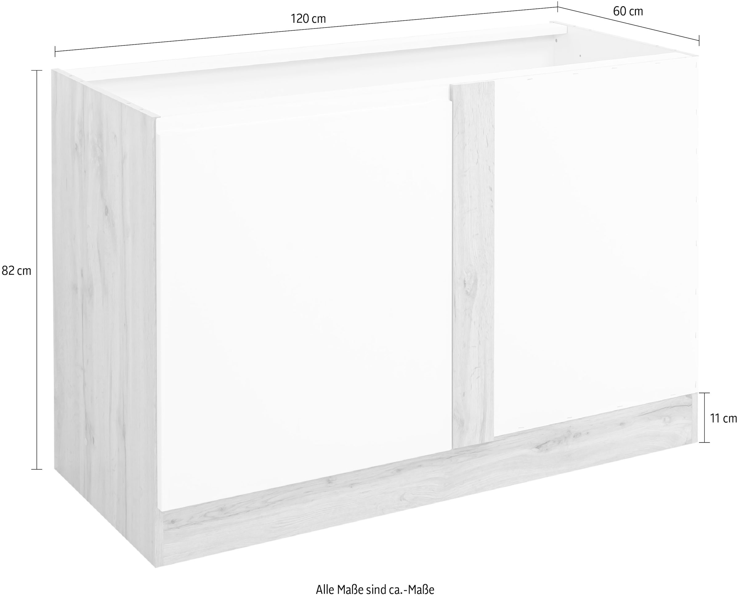 KOCHSTATION Eckunterschrank »KS-Bruneck«, >>Bruneck
