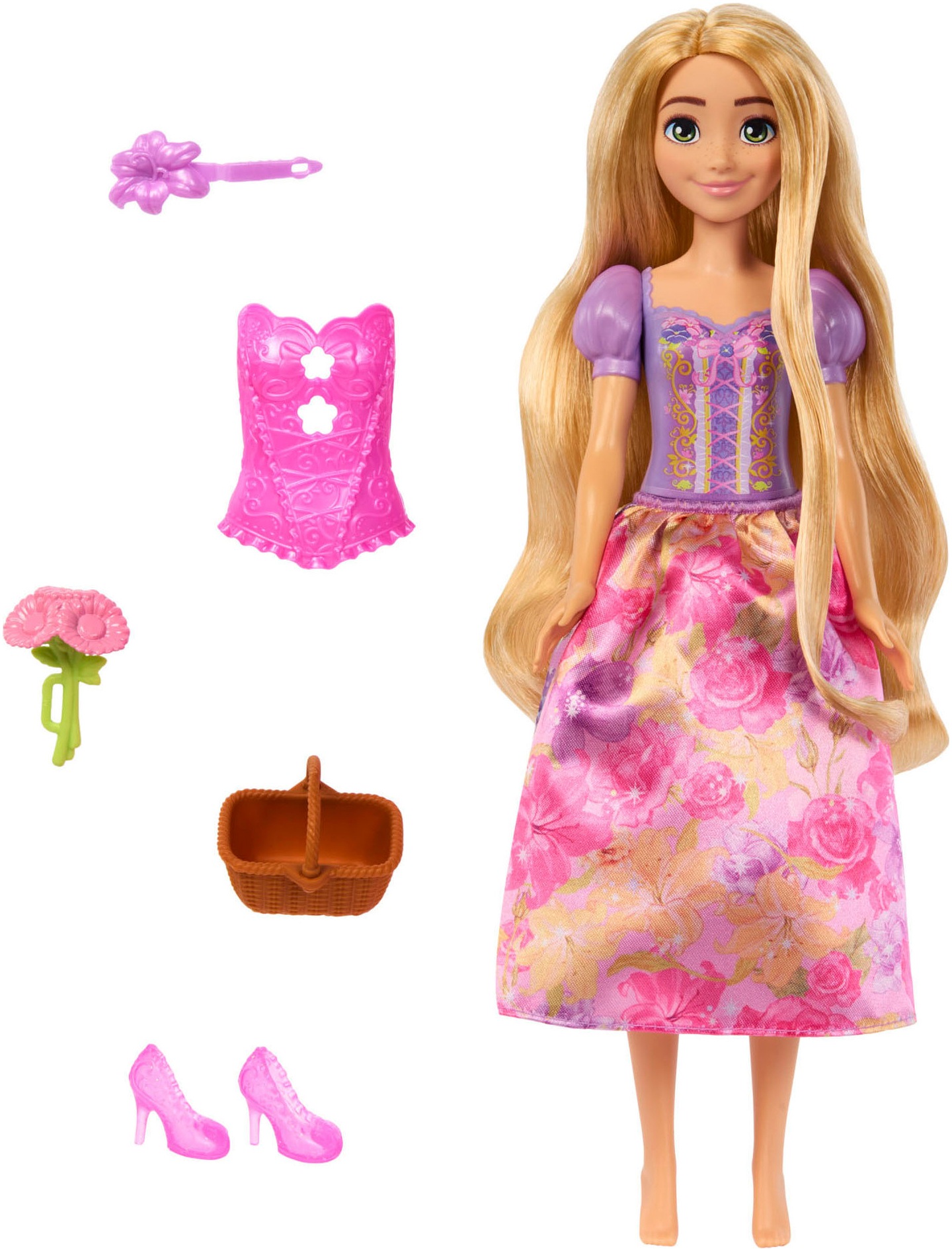 Mattel® Anziehpuppe »Disney Princess Spin & Reveal Rapunzel«