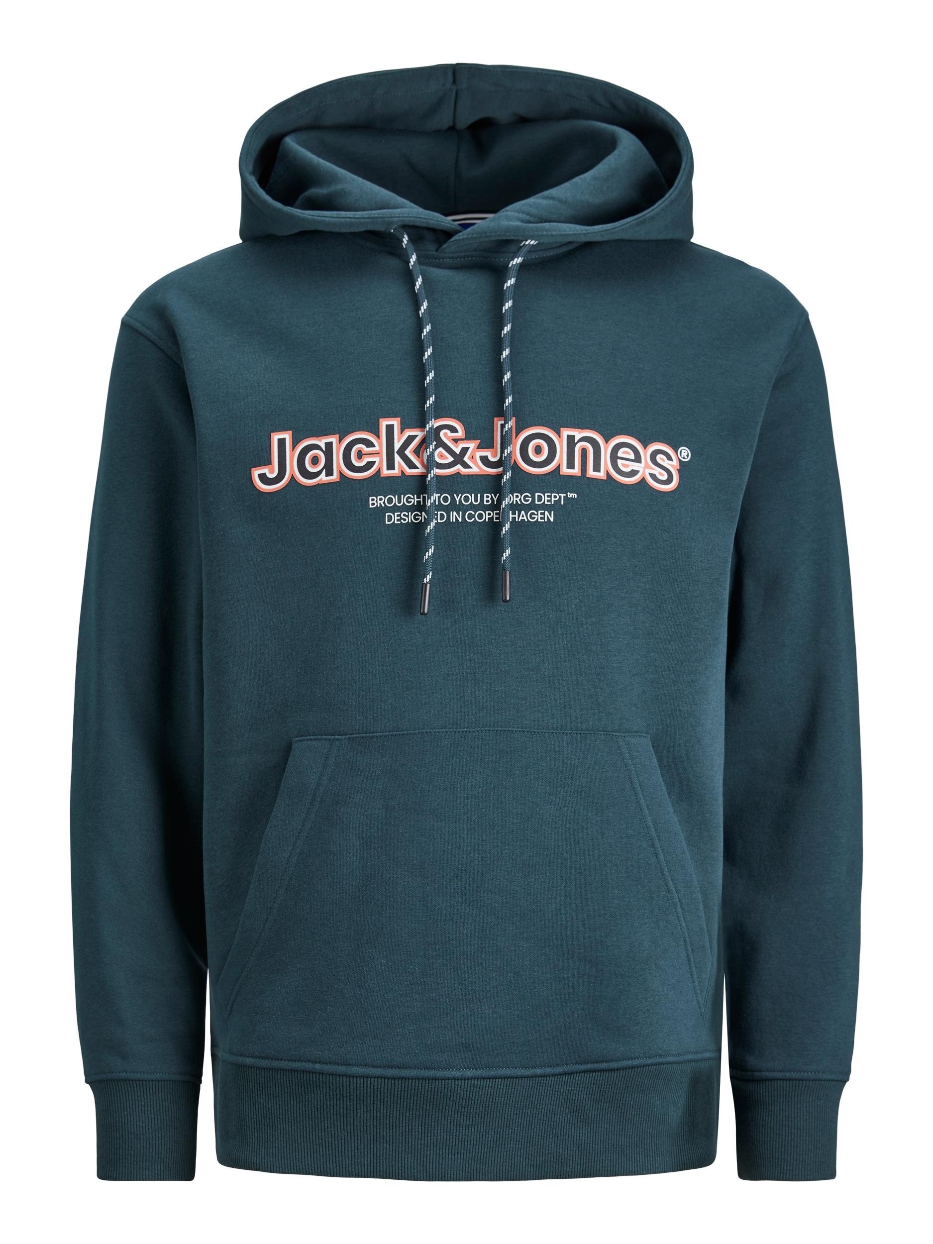 Jack & Jones Hoodie »JORLAKEWOOD SWEAT HOOD BF«, mit coolem Print