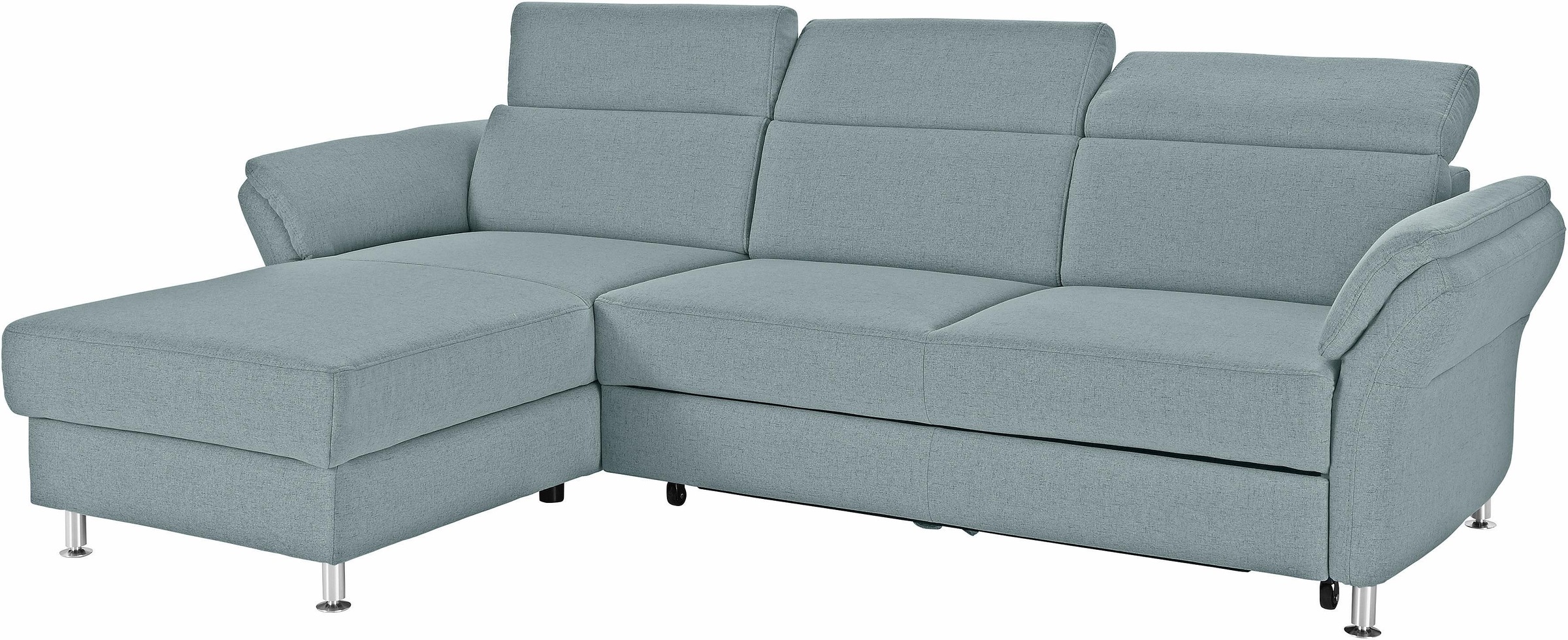 sit&more Ecksofa »Avignon L-Form«, Kopfteilverstellung, wahlweise mit Bettfunktion und Bettkasten