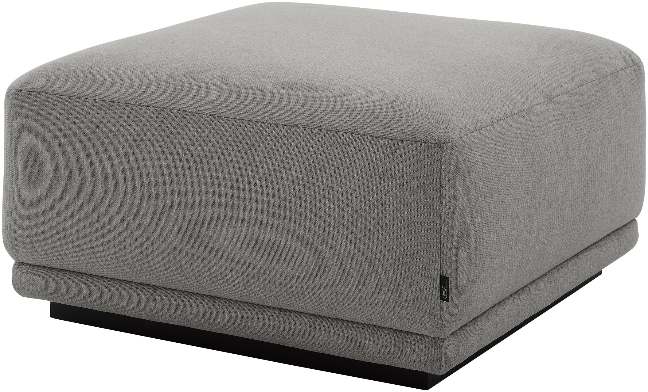 Musterring Hocker 1 Stk. tlg. mit Wellenunterfederung & HR-Kaltschaum, Holzrahmen in Schwarz