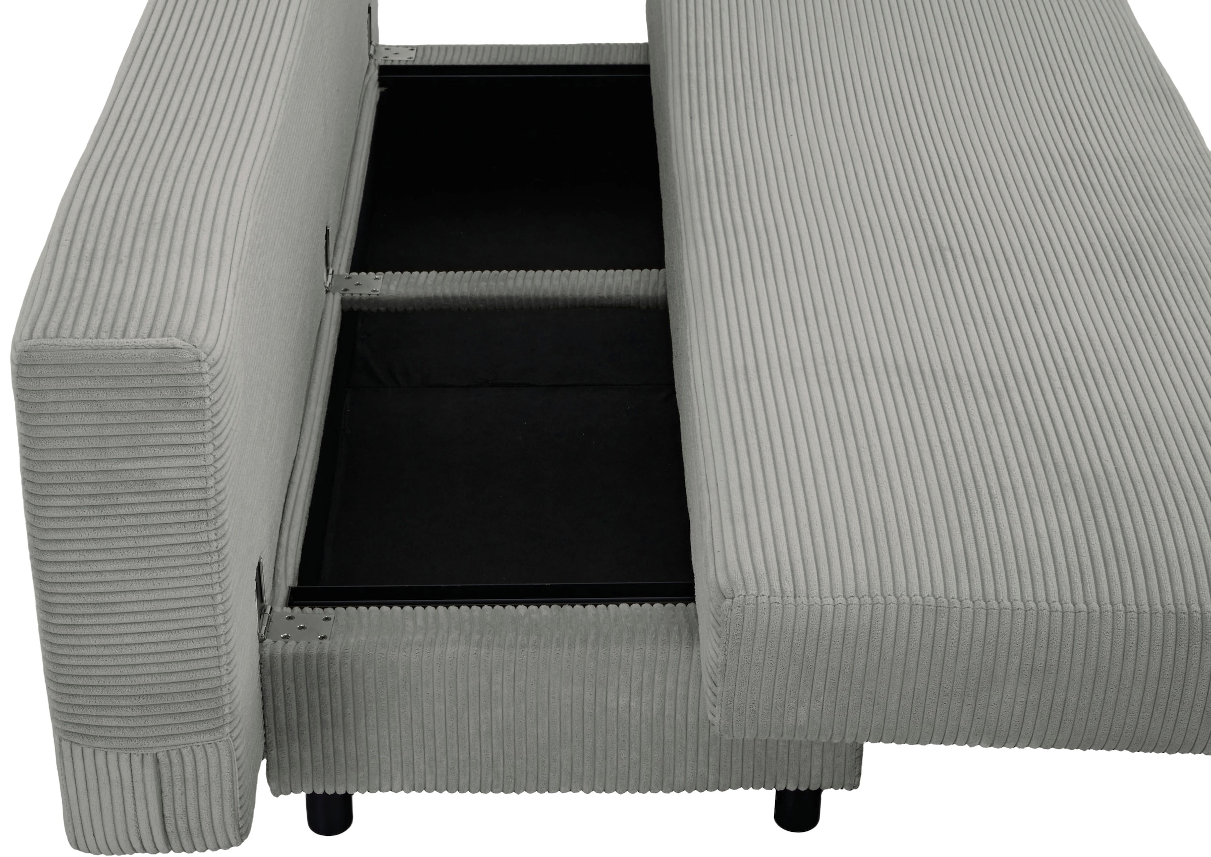 OTTO home Schlafsofa »ONNIKO Cord, Breite: 192 cm, Liegefläche 121x192 cm, softer Cord-Bezug« mit Bettfunktion & Bettkasten