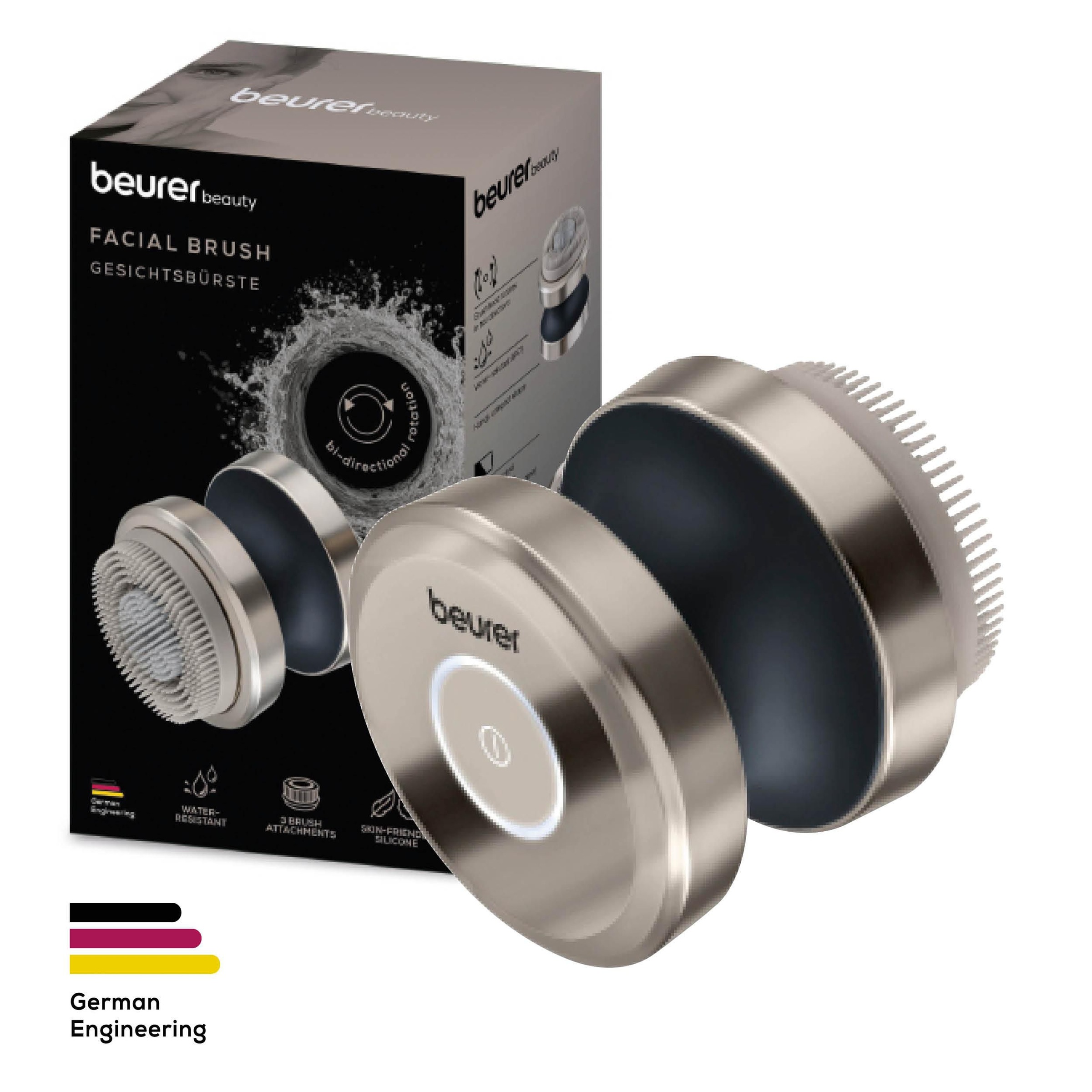 BEURER Elektrische Gesichtsreinigungsbürste »FC 59 Dual, für ein gepflegtes Hautbild«, Mit 3 Bürstenaufsätzen für jeden Hauttypen & 2 Geschwindigkeitsstufen