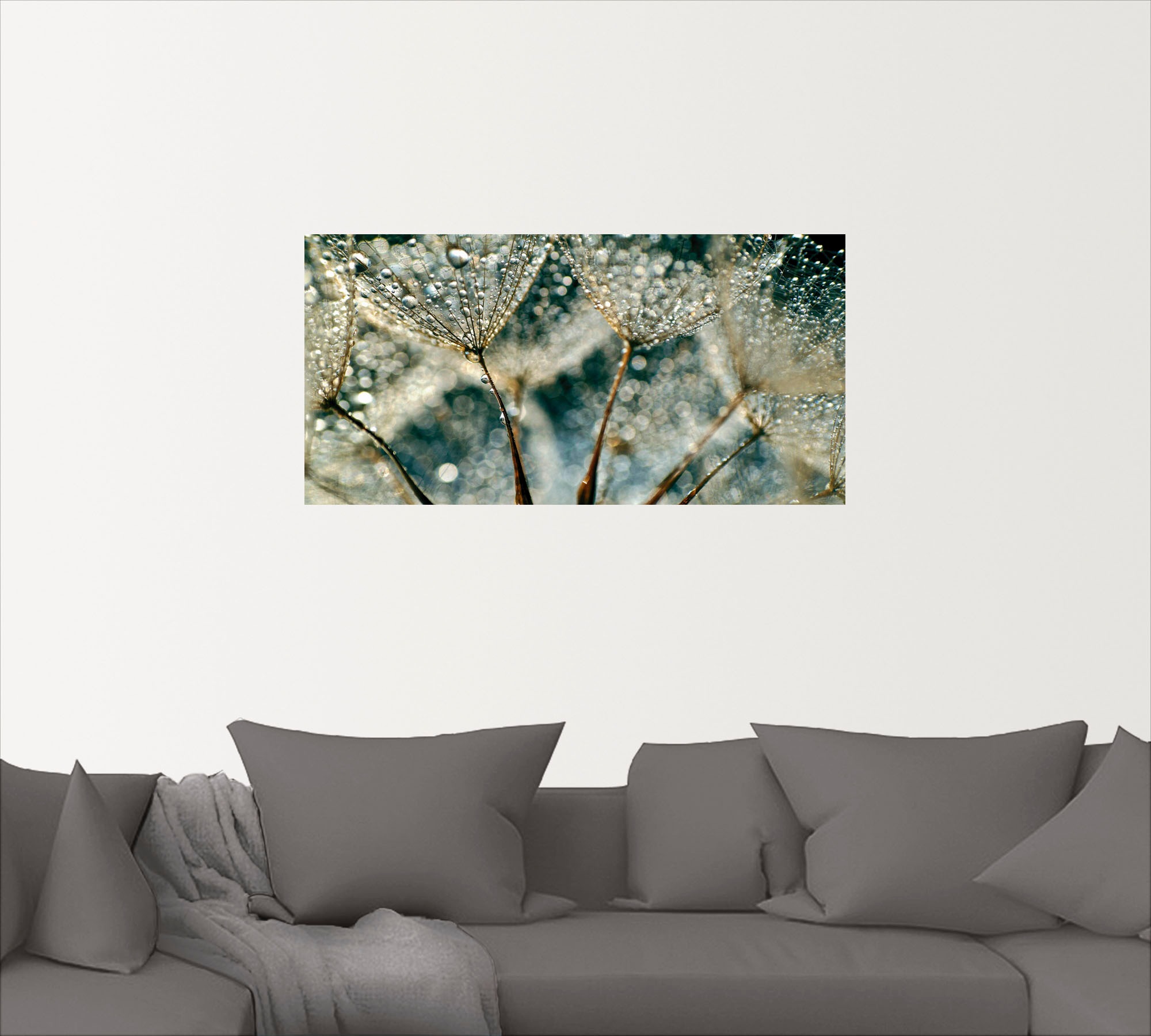 Artland Wandbild "Pusteblume Regenschauer", Blumen, (1 St.), als Alubild, O günstig online kaufen