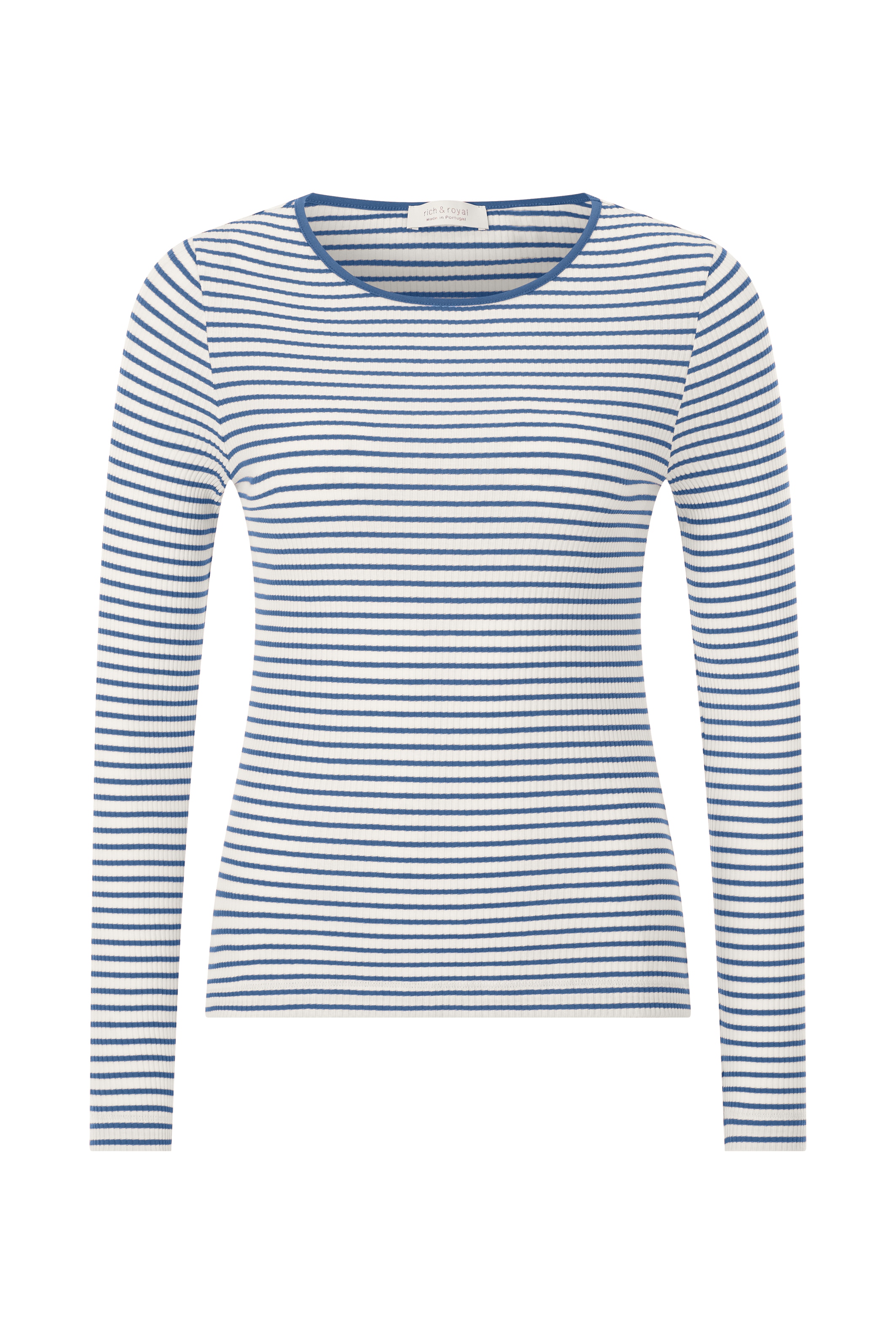 RICHROYAL Langarmshirt Mit Markenlabel am Rücken