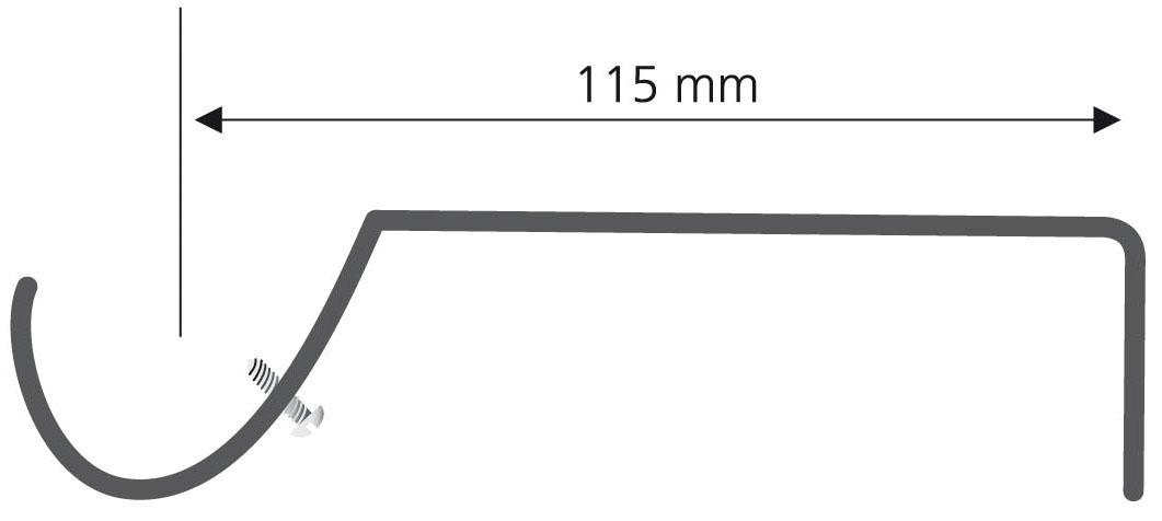 Liedeco Träger, (Set, 2 St.), für Gardinenstangen Ø 16 mm