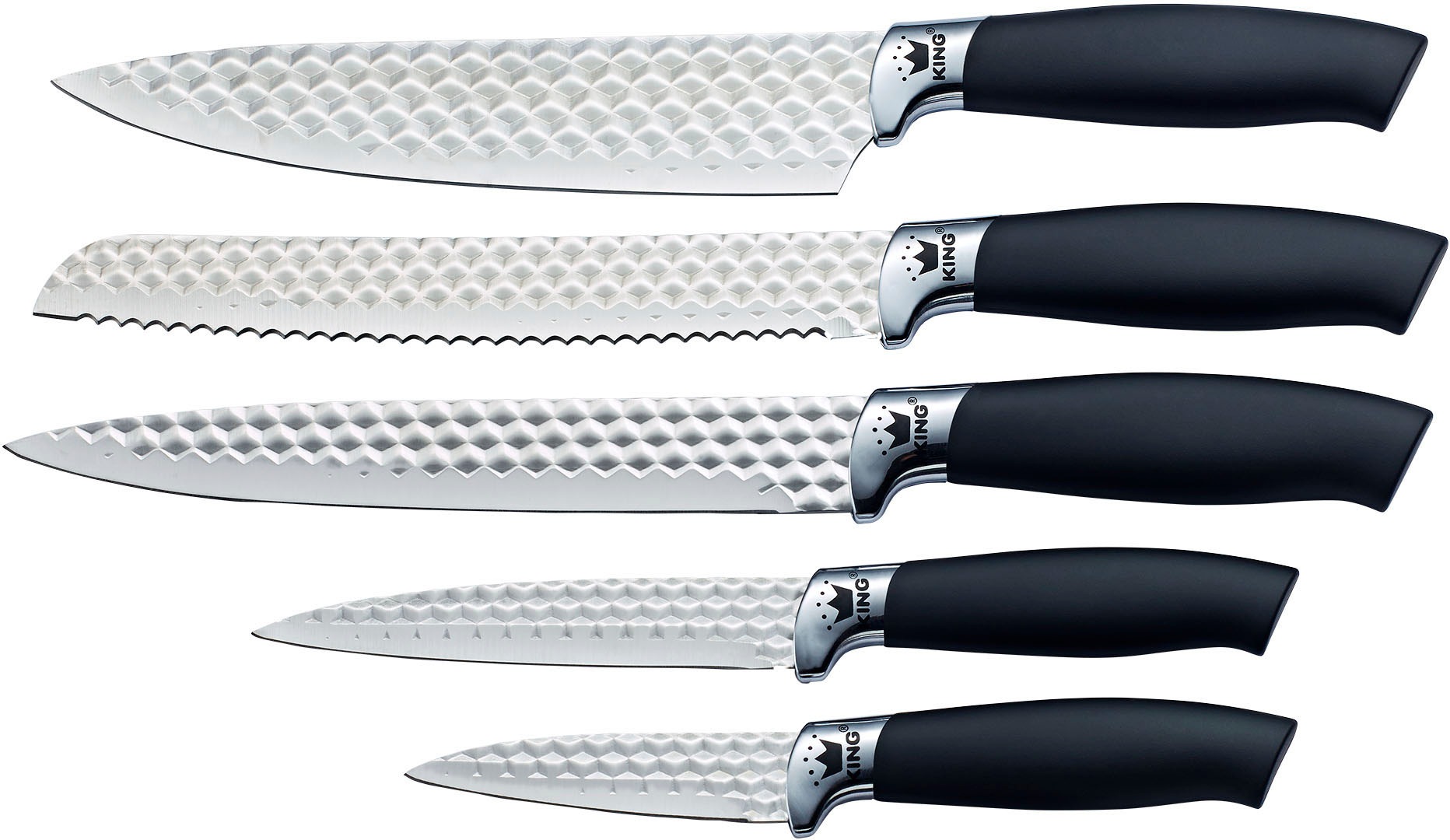KING Messer-Set »CONIC« Messerklingen mit Wabenstruktur günstig online kaufen
