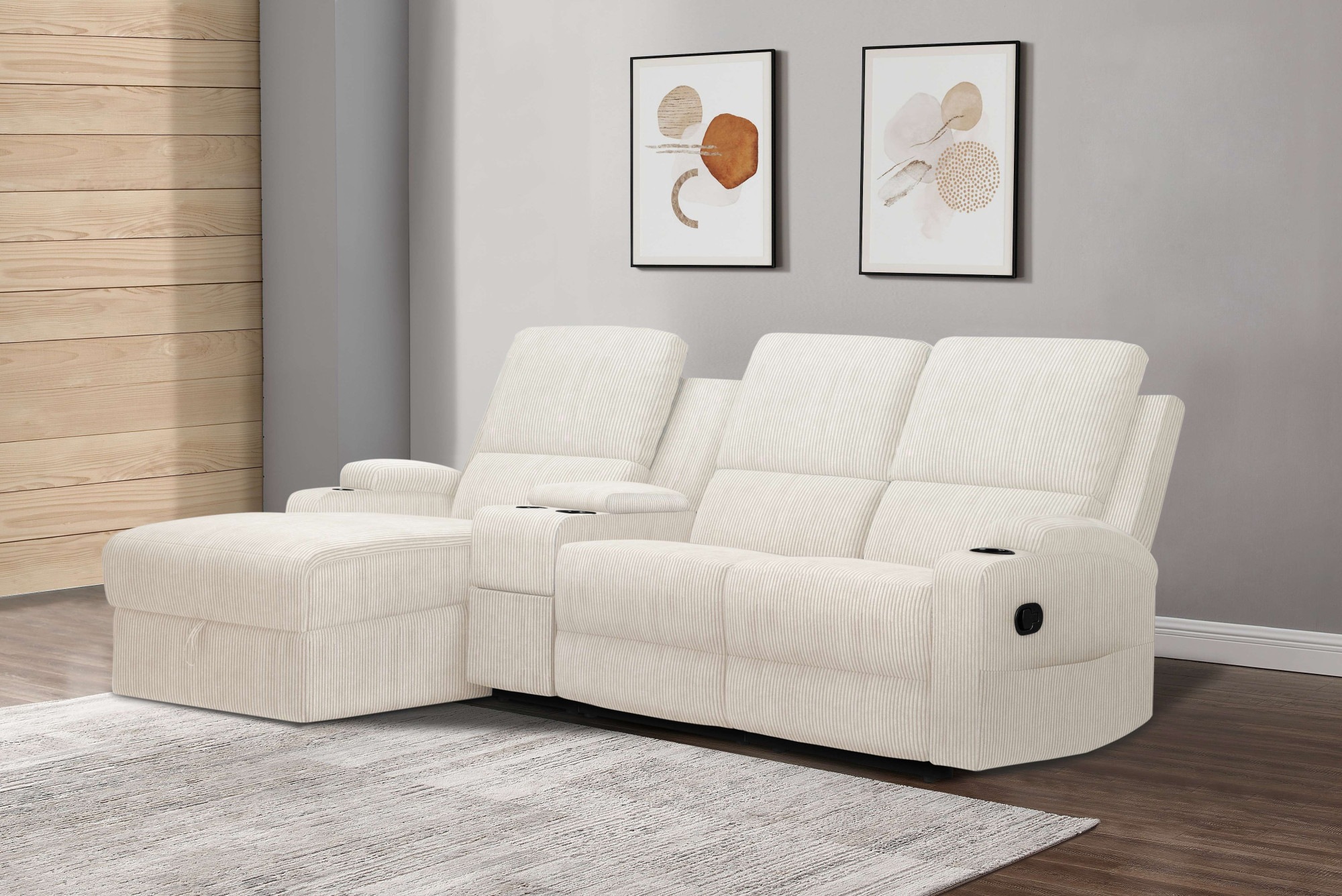 Home affaire Ecksofa »NAPORI Multimediasofa, 3er Kinosessel XXL, L-Form, Co günstig online kaufen