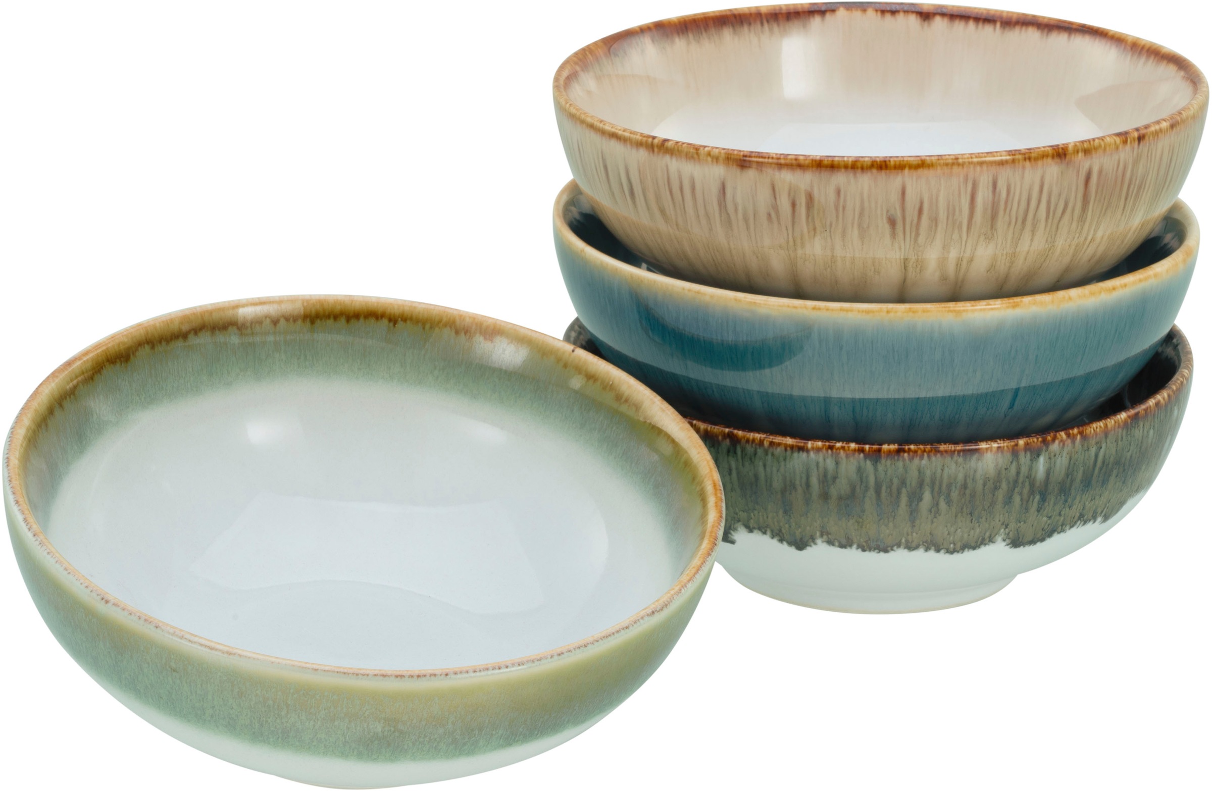CreaTable Schale »Cascade, Smoothie Bowl 16 cm 4-tlg« 4 Stk. aus Steinzeug günstig online kaufen