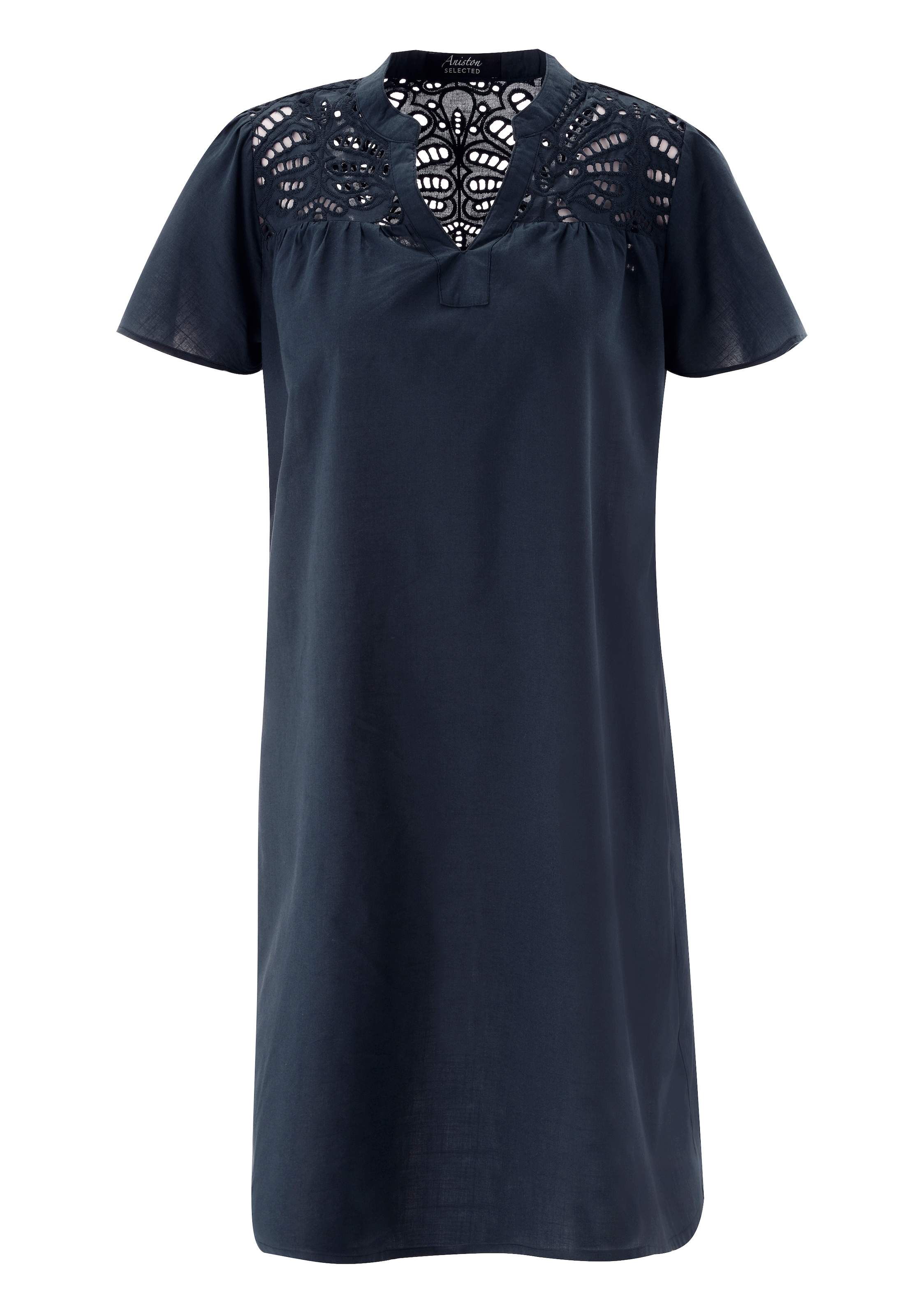 Aniston SELECTED Sommerkleid mit Lochspitze im Schulter- und Brustbereich - NEUE KOLLEKTIOn