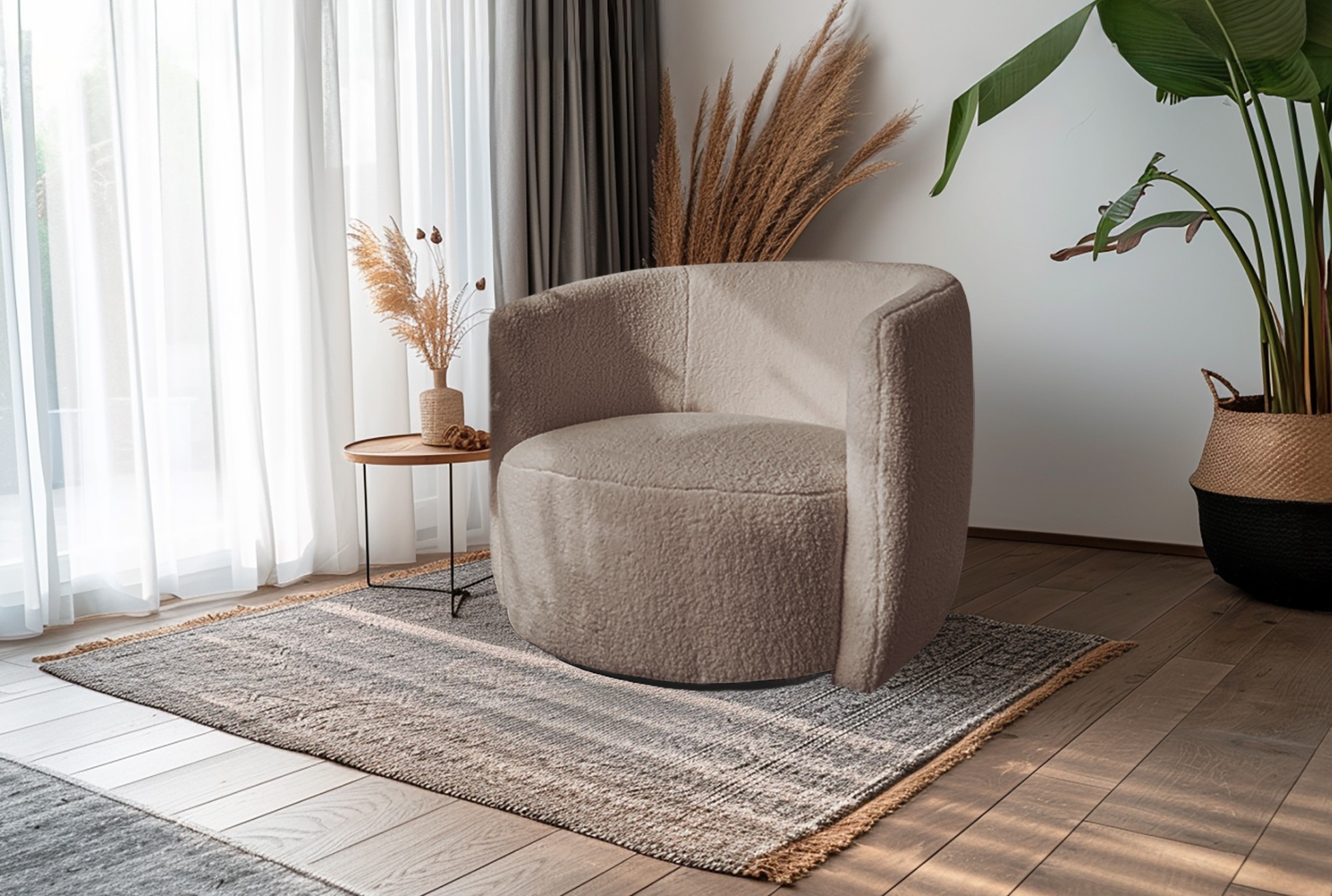 Kayoom Drehsessel »Sessel Aveiro 125, TOPSELLER!, Teddy-Sessel, bohem, scan günstig online kaufen