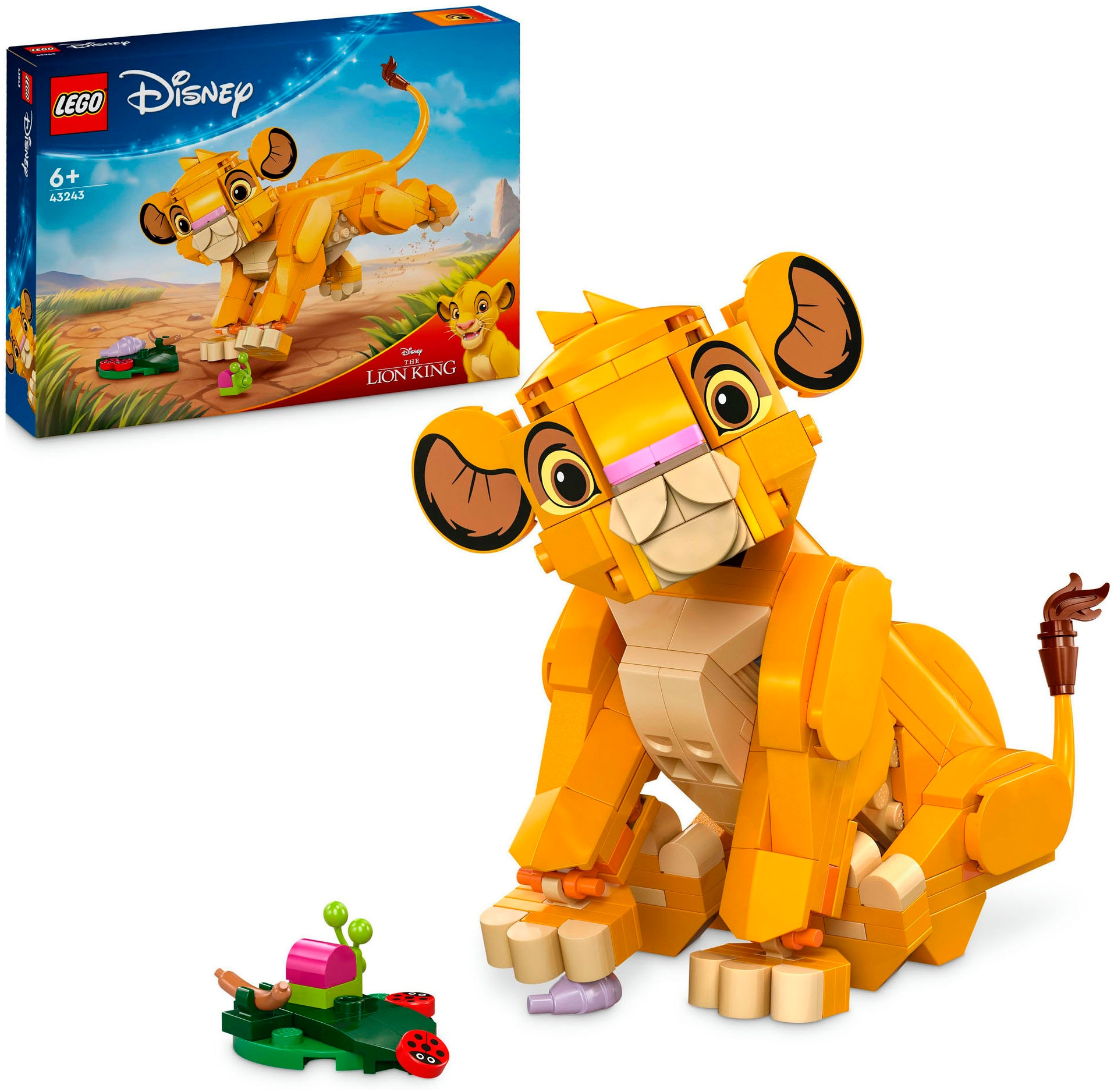 LEGO® Konstruktionsspielsteine »Simba, das Löwenjunge des Königs (43243), LEGO Disney...