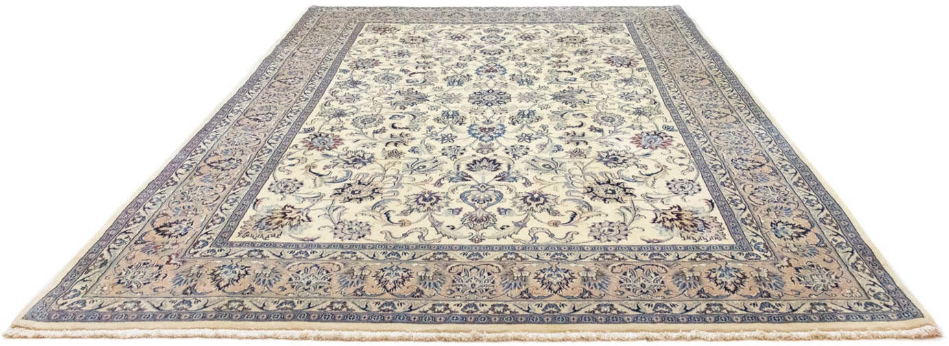 morgenland Wollteppich »Maschad Durchgemustert Beige 347 x 246 cm«, rechtec günstig online kaufen