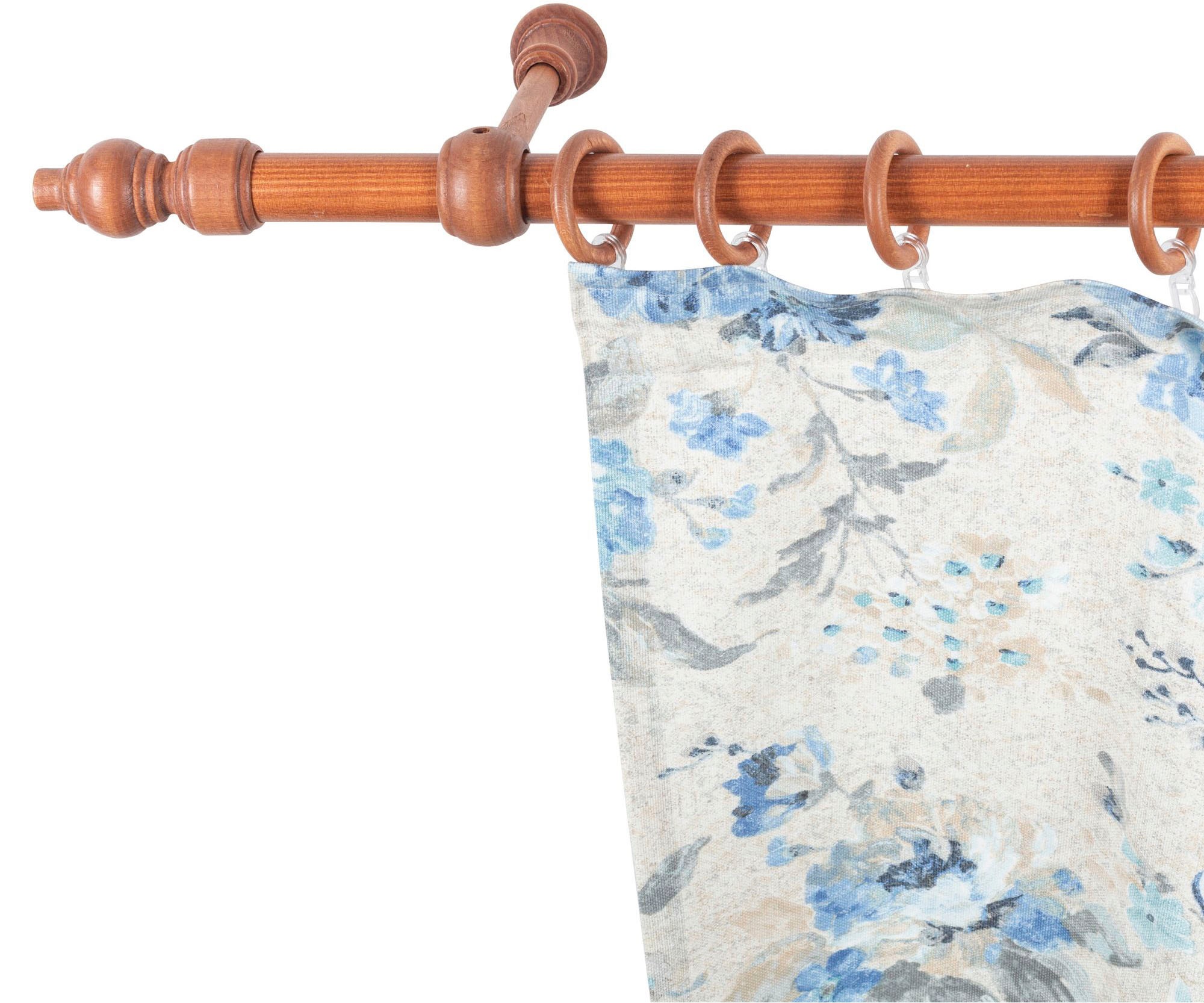 SN DECO GROUP Gardinenstange »Filigrano« 1 läufig-läufig Fixmaß 28 mm, Holz günstig online kaufen