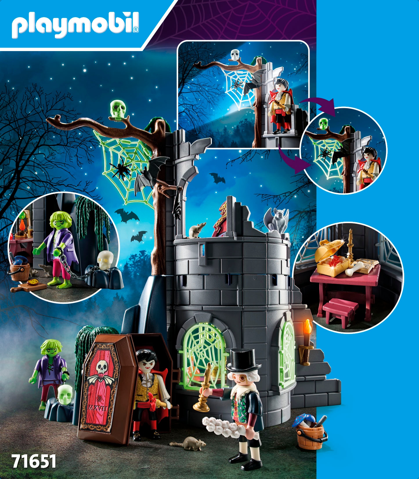 Playmobil® Konstruktions-Spielset »Gespenstische Ruine (71651)« Made in Europe