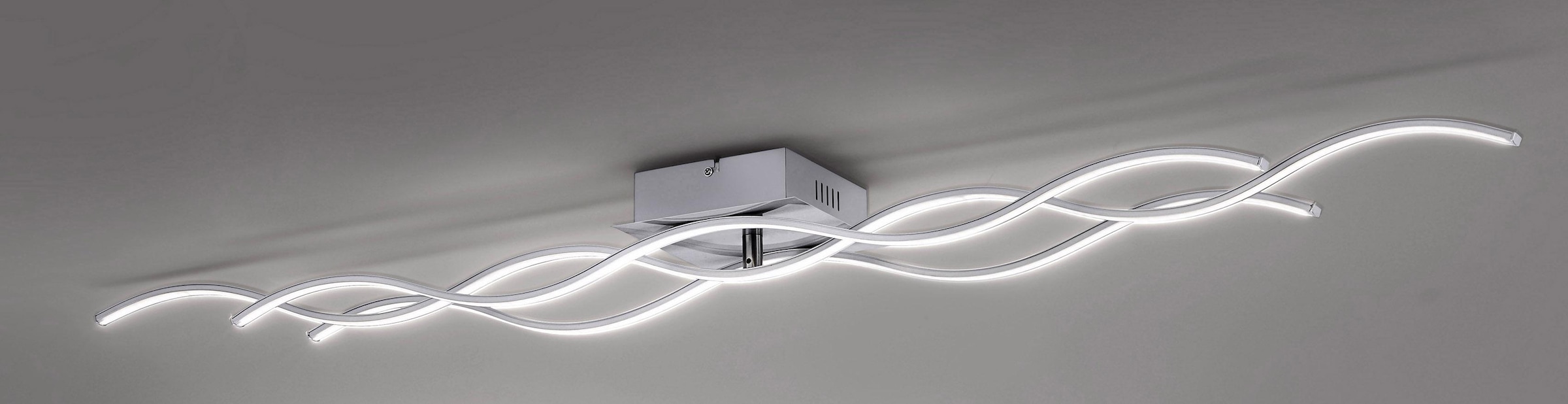 JUST LIGHT Deckenleuchte »WELLA«, 3 flammig, Leuchtmittel LED-Board | LED fest integriert, inklusive festverbautem LEDLeuchtmittel