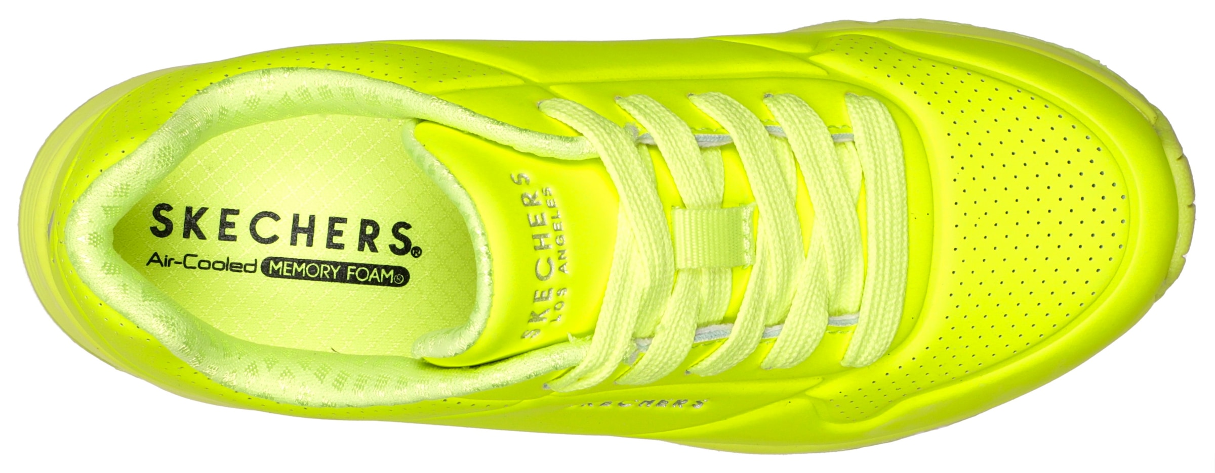 Skechers Plateausneaker »UNO GEN1 - NEON GLOW«, Keilsneaker, Schnürschuh, Sneaker mit Neon Glow