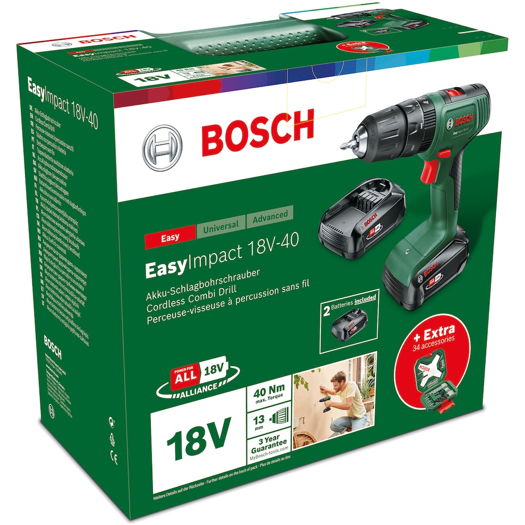 Bosch Home & Garden Akku-Schlagschrauber »EasyImpact 18V-40«