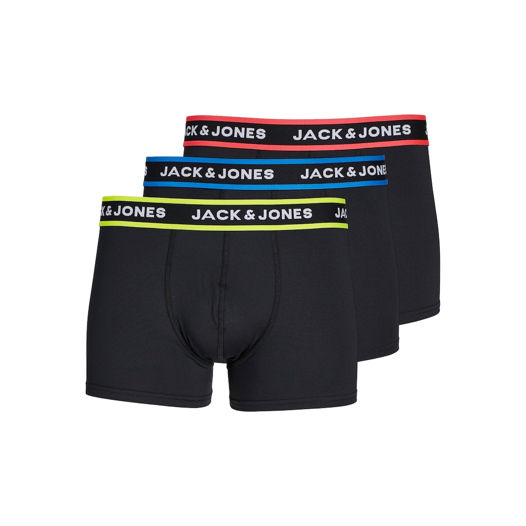 Jack & Jones Boxershorts »JACTHOM SOLID MICROFIBER TRUNKS 3 PACK«, (Packung, 3 St.)