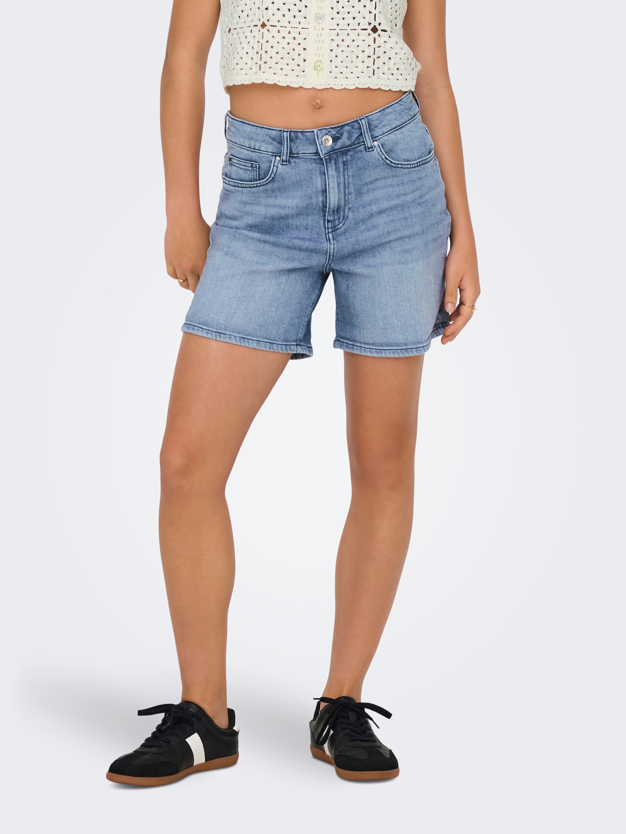 ONLY Shorts »ONLJOSEPHINE – Stretch Shorts für vielseitige Kombinationen«, regular fit, Denim/Jeans, Baumwolle, elastisch, unifarben