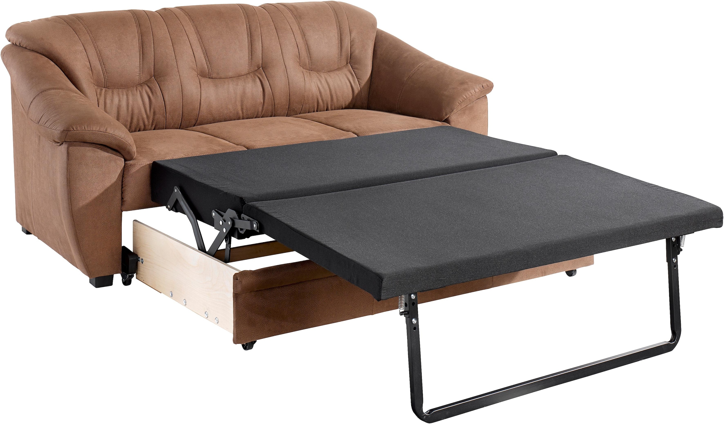 sit&more 3-Sitzer »Safira«, inklusive komfortablem Federkern, wahlweise mit Bettfunktion