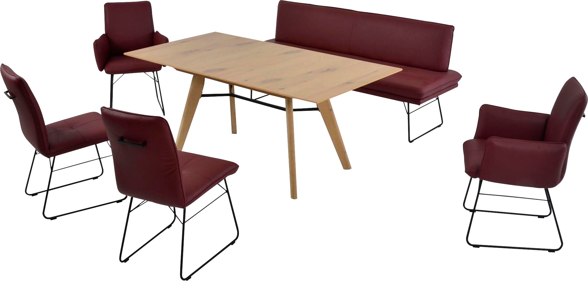 K+W Komfort & Wohnen Essgruppe »Giacomo IV« 6 Stk. tlg. Polsterbank in 2 Gr günstig online kaufen