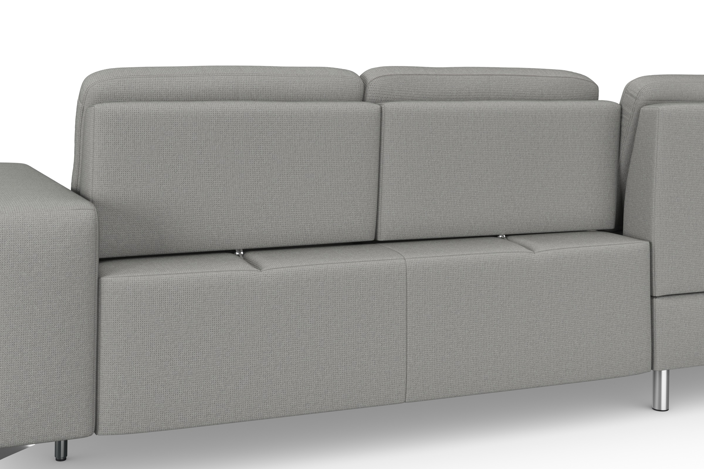 sit&more Ecksofa »Baviene L-Form«, inklusive Sitztiefenverstellung und Federkern, wahlweise Bettfunktion