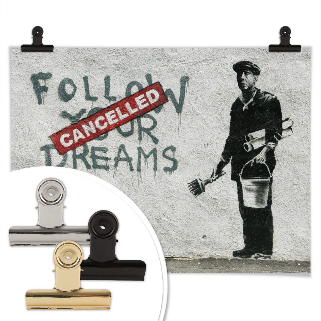 Wall-Art Poster »Graffiti Bilder Follow your dreams«, Schriftzug, (1 St.),  Poster, Wandbild, Bild, Wandposter auf Rechnung kaufen