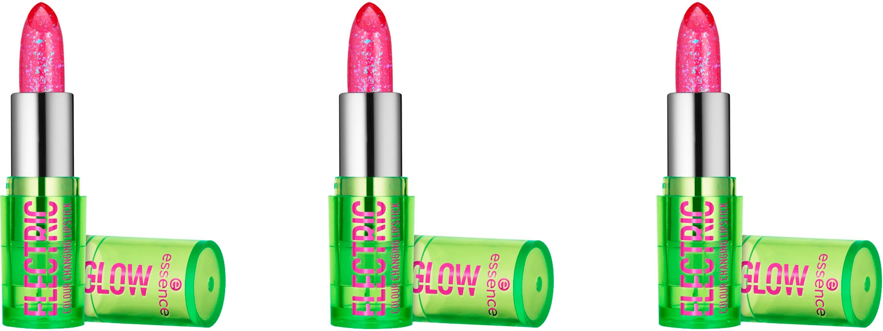 Bild von Essence Lippenstift »ELECTRIC GLOW colour changing lipstick«, (Set, 3 tlg.)