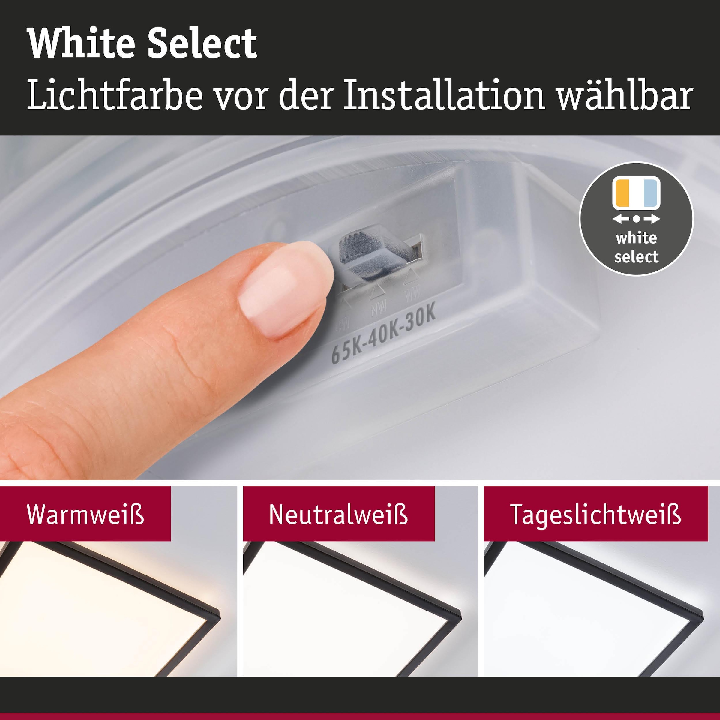 Paulmann LED Panel »Atria Shine IP44 eckig 298x298mm 15,7W 2100lm 3000 - 6500K« LED-Modul 1 Stk. Tageslichtweiß Farbwechsler