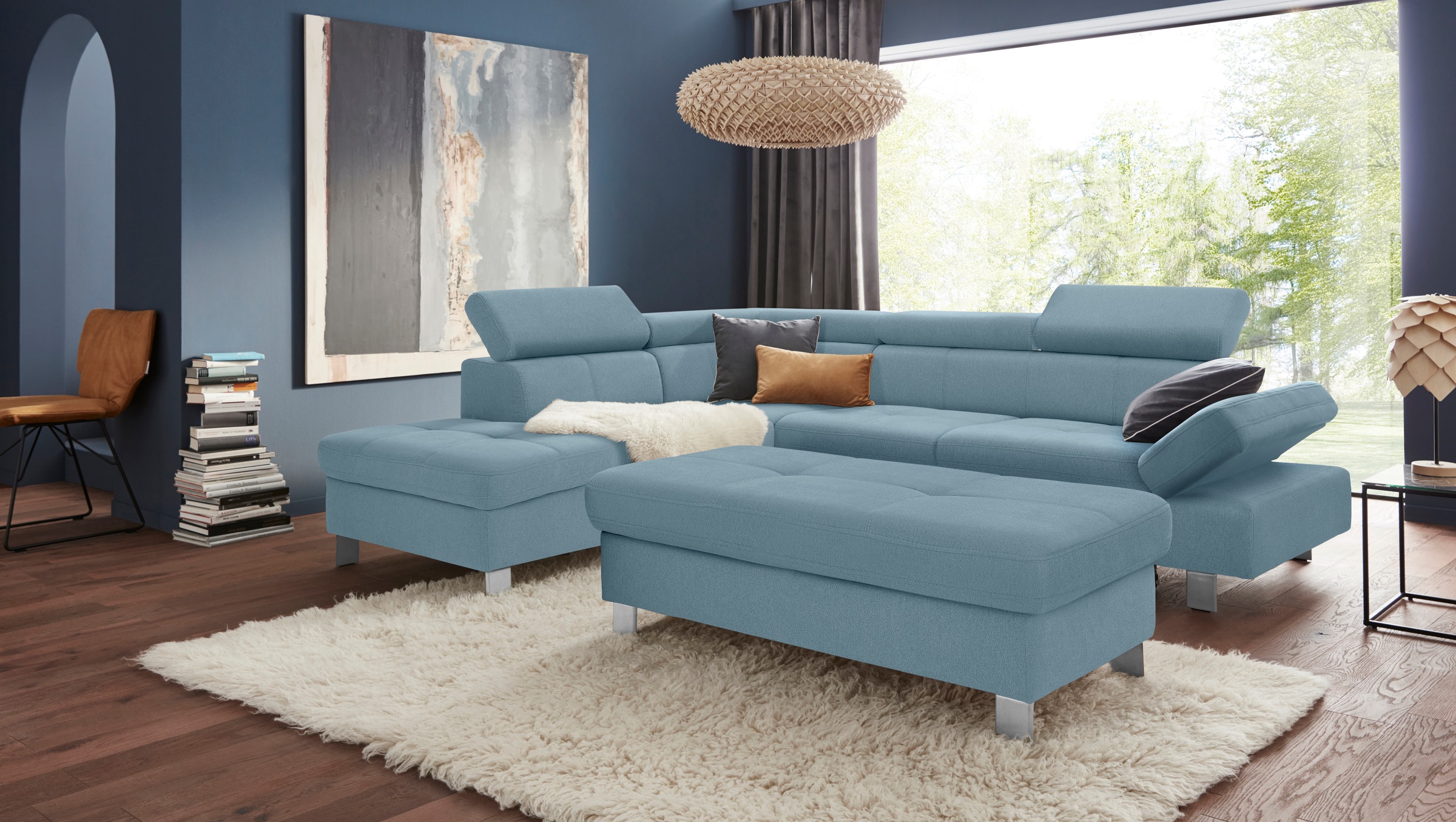 exxpo - sofa fashion Hocker »Fiji Bankhocker mit Staufach unter der Sitzfläche«, elegant modern mit toller Detailverarbeitung