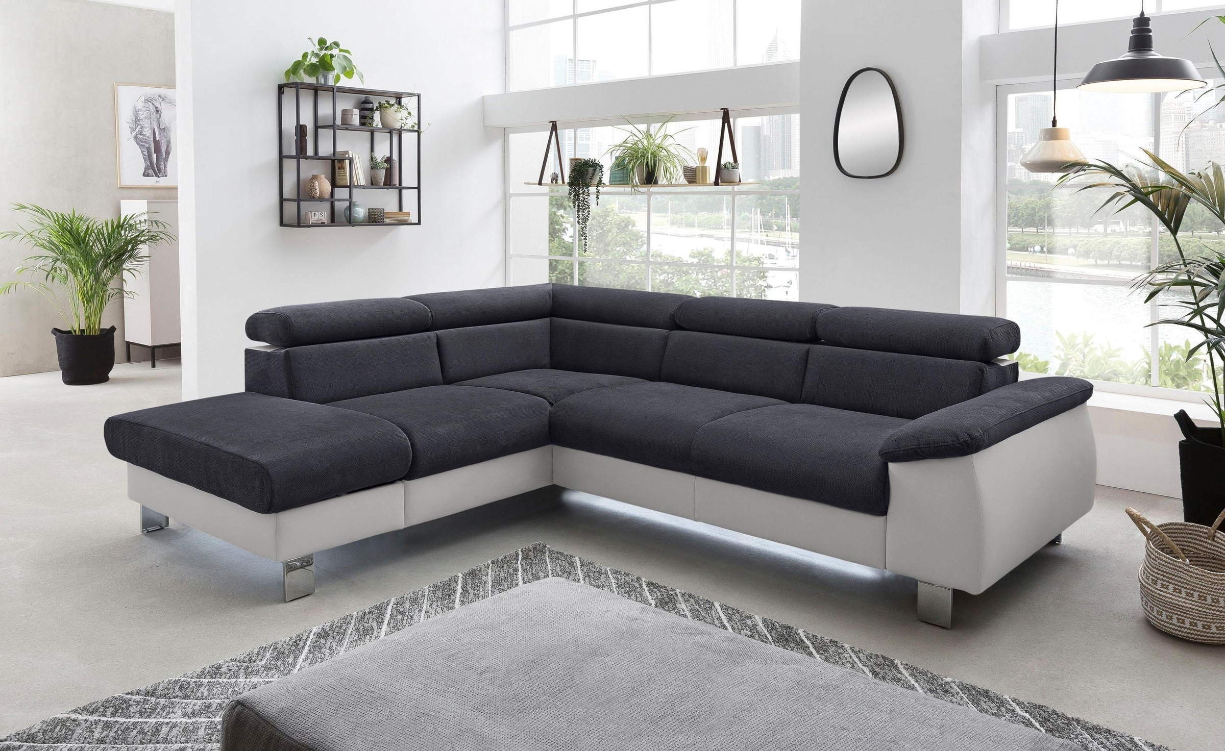 COTTA Polstergarnitur »Komaris L-Form«, (Set), Set bestehend aus: Ecksofa m günstig online kaufen